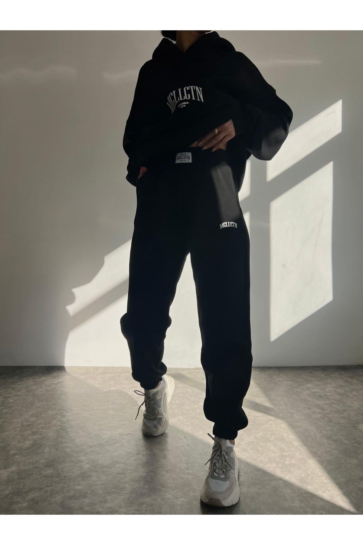 Mcllctn Estambul Black Tracksuit Set
