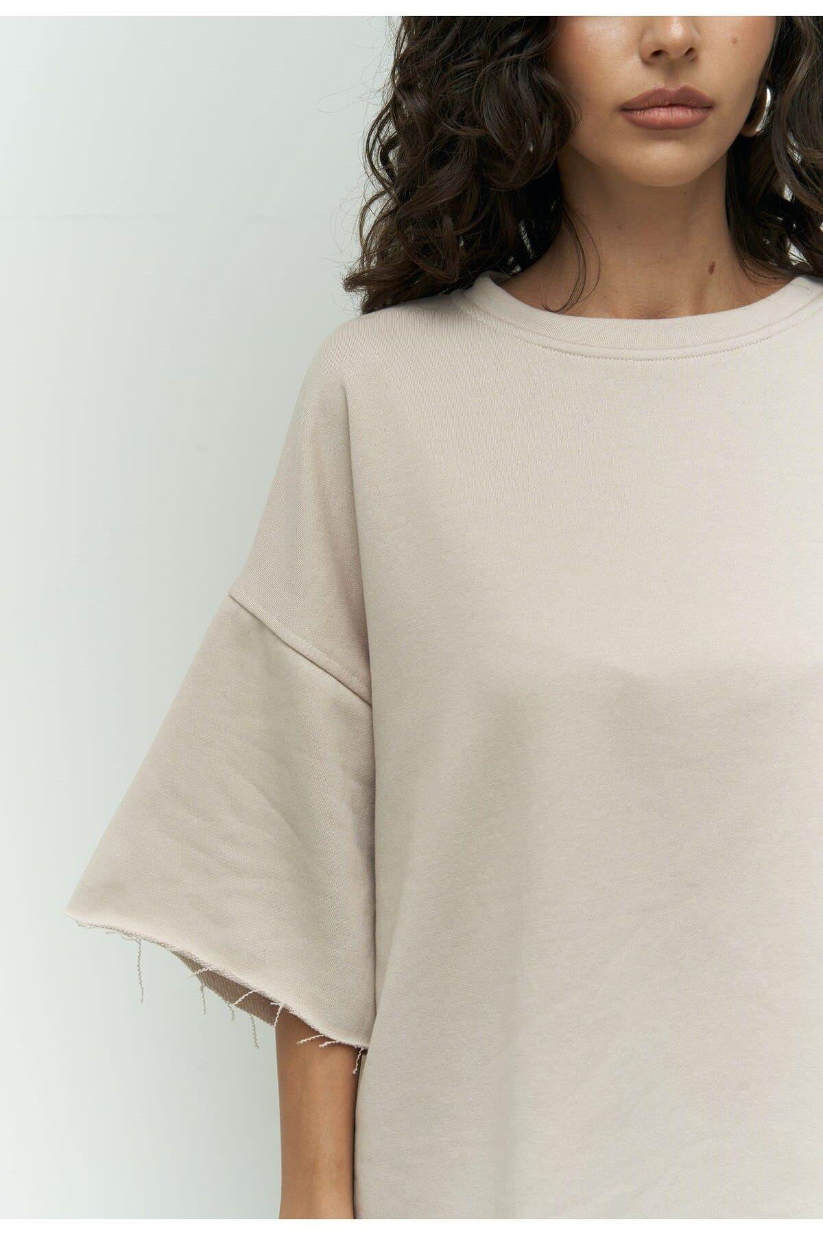 MCLLCTN Lion Kemik Oversize T-Shirt Yırtıklı Eşofman Takım