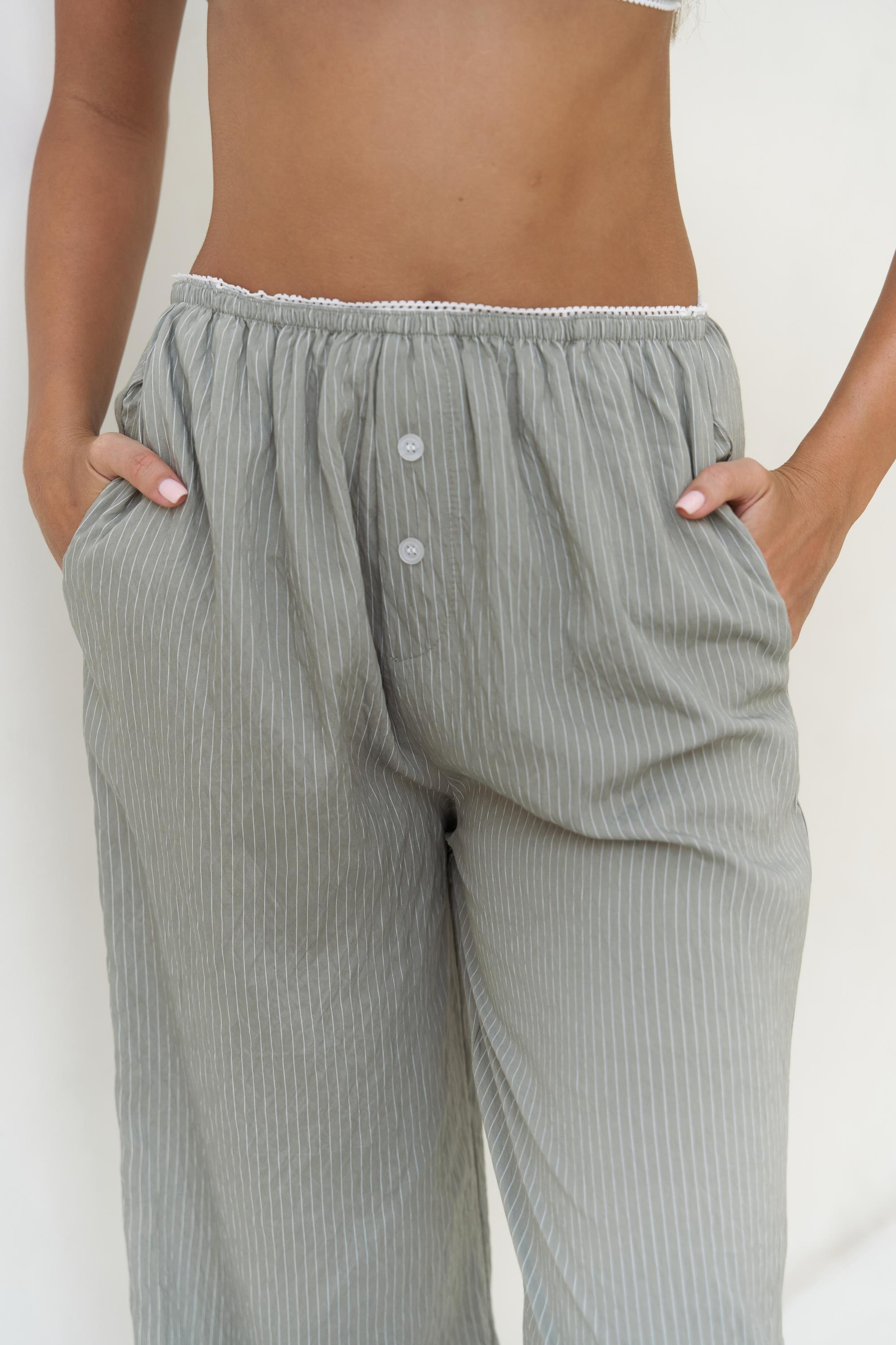 Melia Dantel Detay Soft Haki Üçlü Takım