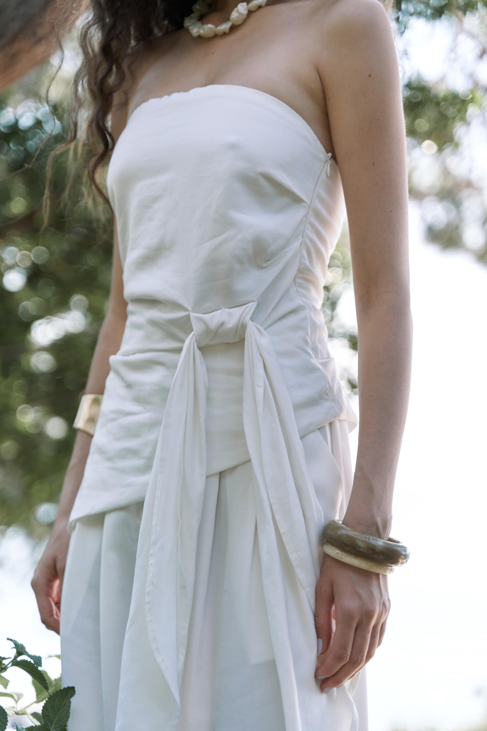 Mila Beyaz Bluz Pantolon Takım