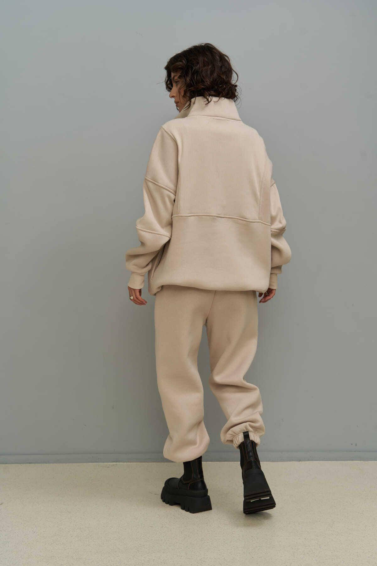 1434 - MCLLCTN Mini Studio Co Bone Oversize Track Suit