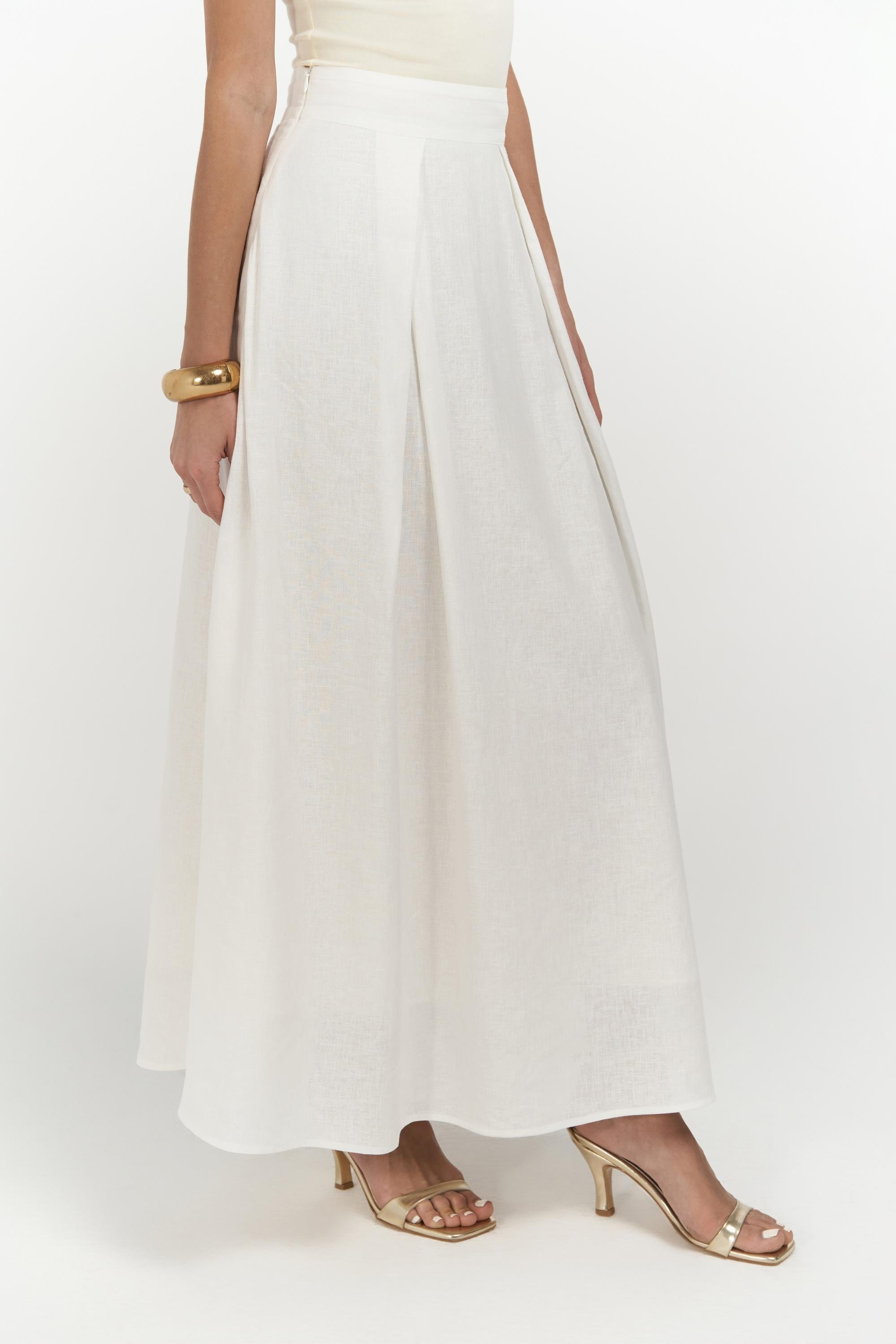 Mombasa Pile Detay Ekru Etek