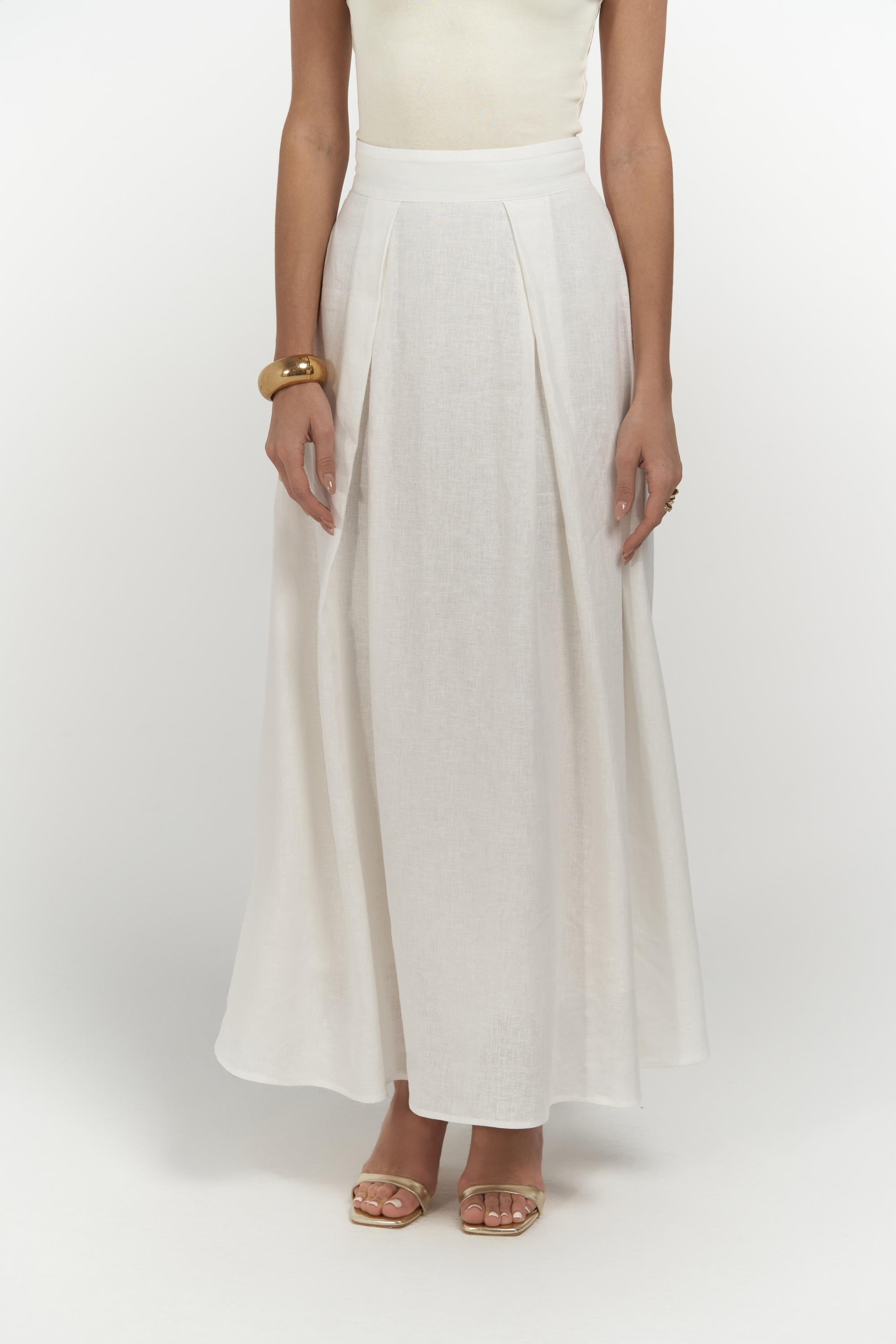 Mombasa Pile Detay Ekru Etek