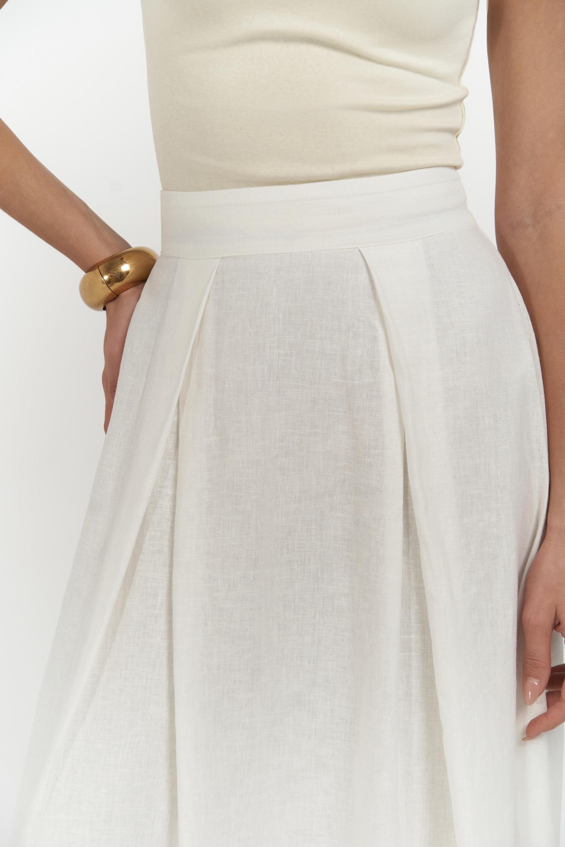 Mombasa Pile Detay Ekru Etek