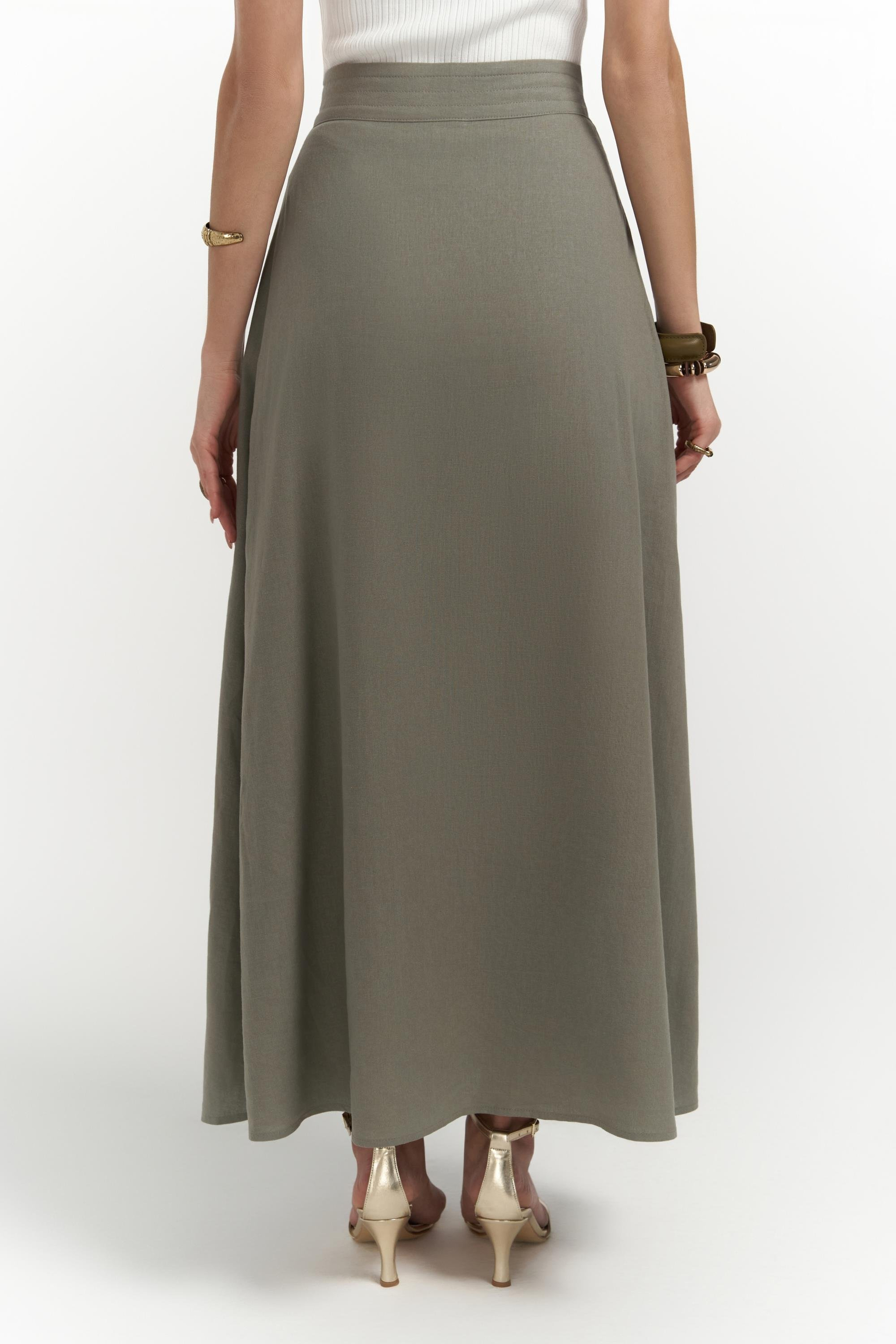 Mombasa Pile Detay Haki Etek