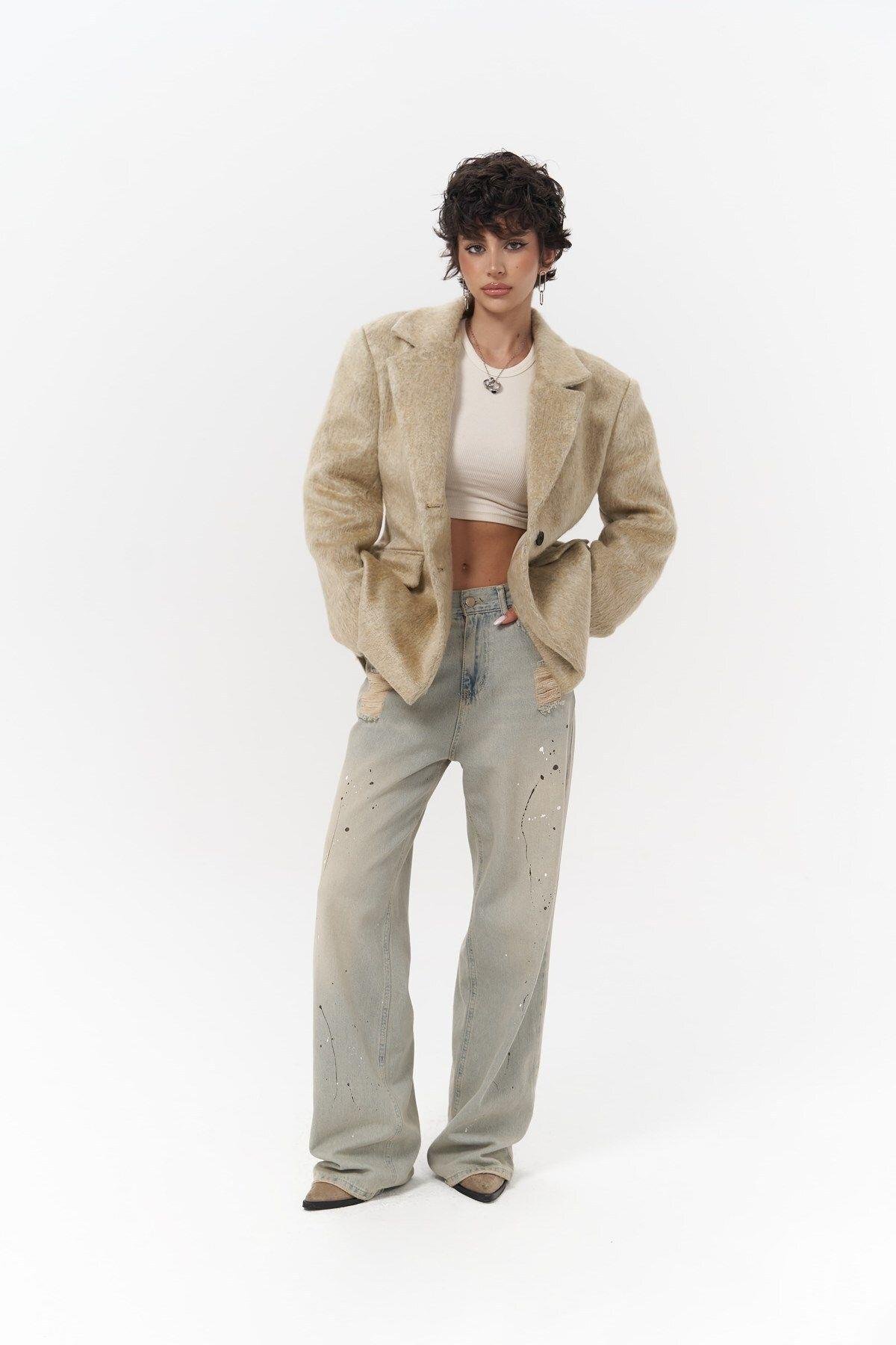 Monday Brown Slim Fit Blazer 