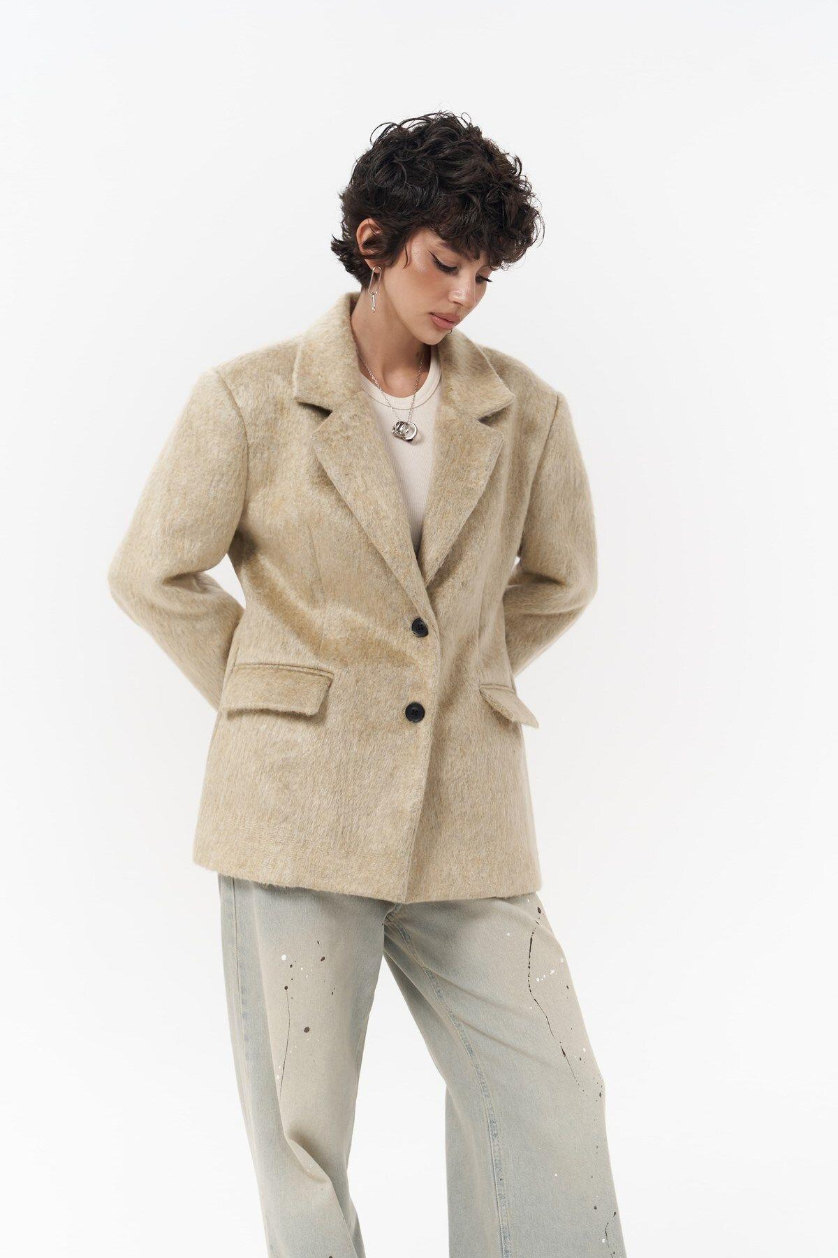 Monday Brown Slim Fit Blazer 