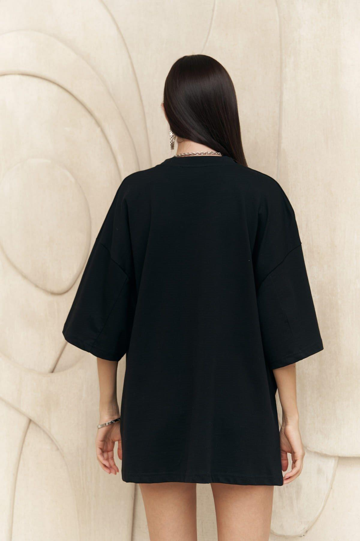 Money Magnet Black Oversize T-Shirt