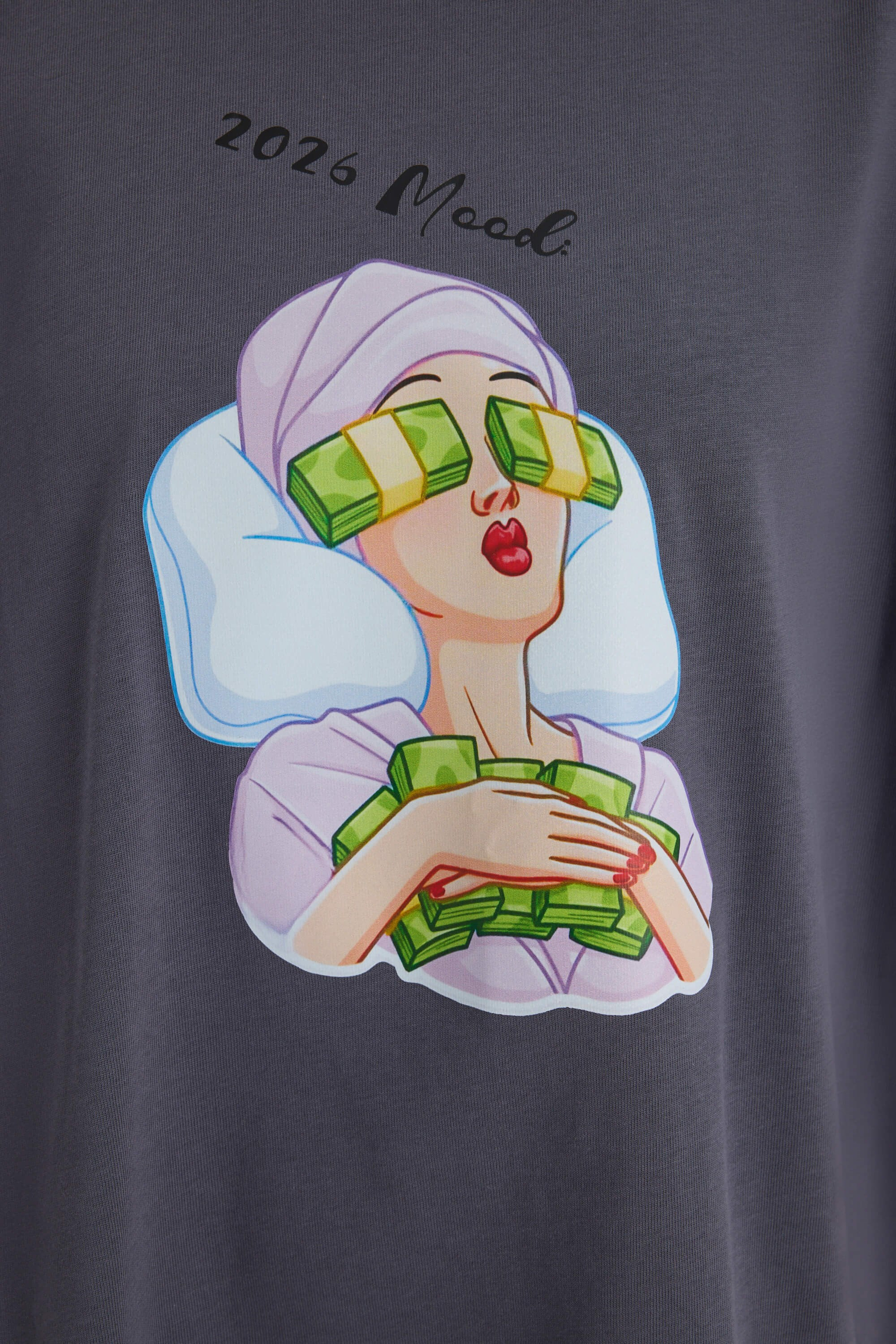 Mood Oversize Füme T-Shirt