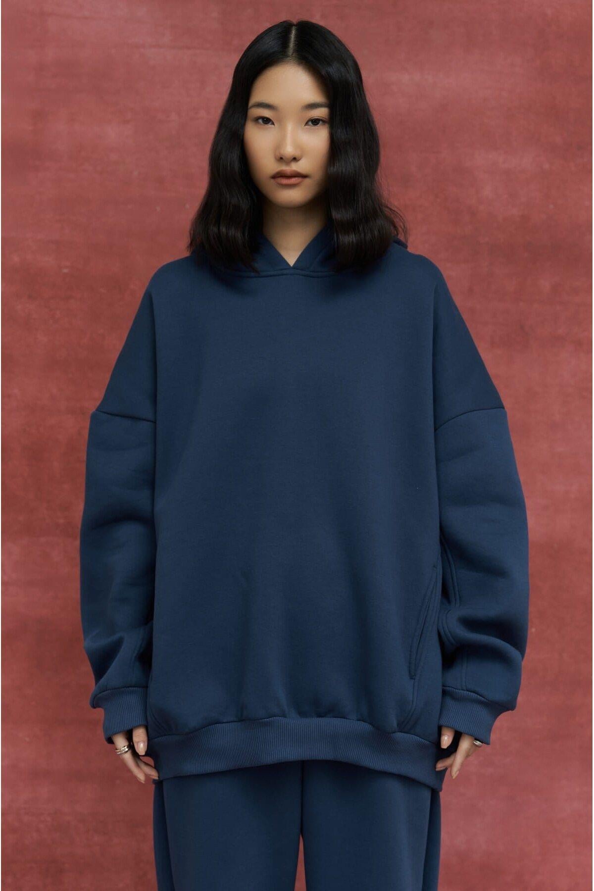 Morgan Indigo Oversize Eşofman Takım