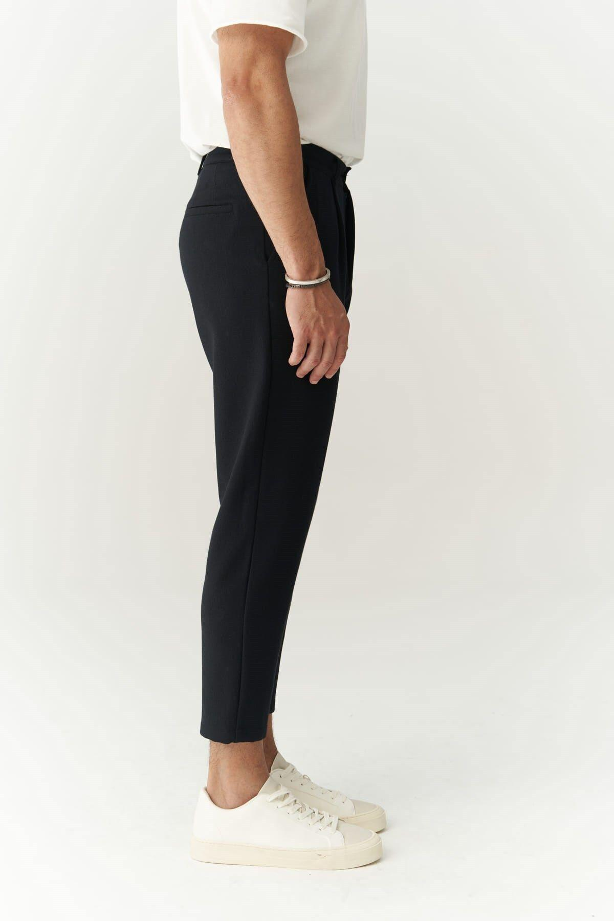 Myles Men's Dark Blue Trousers