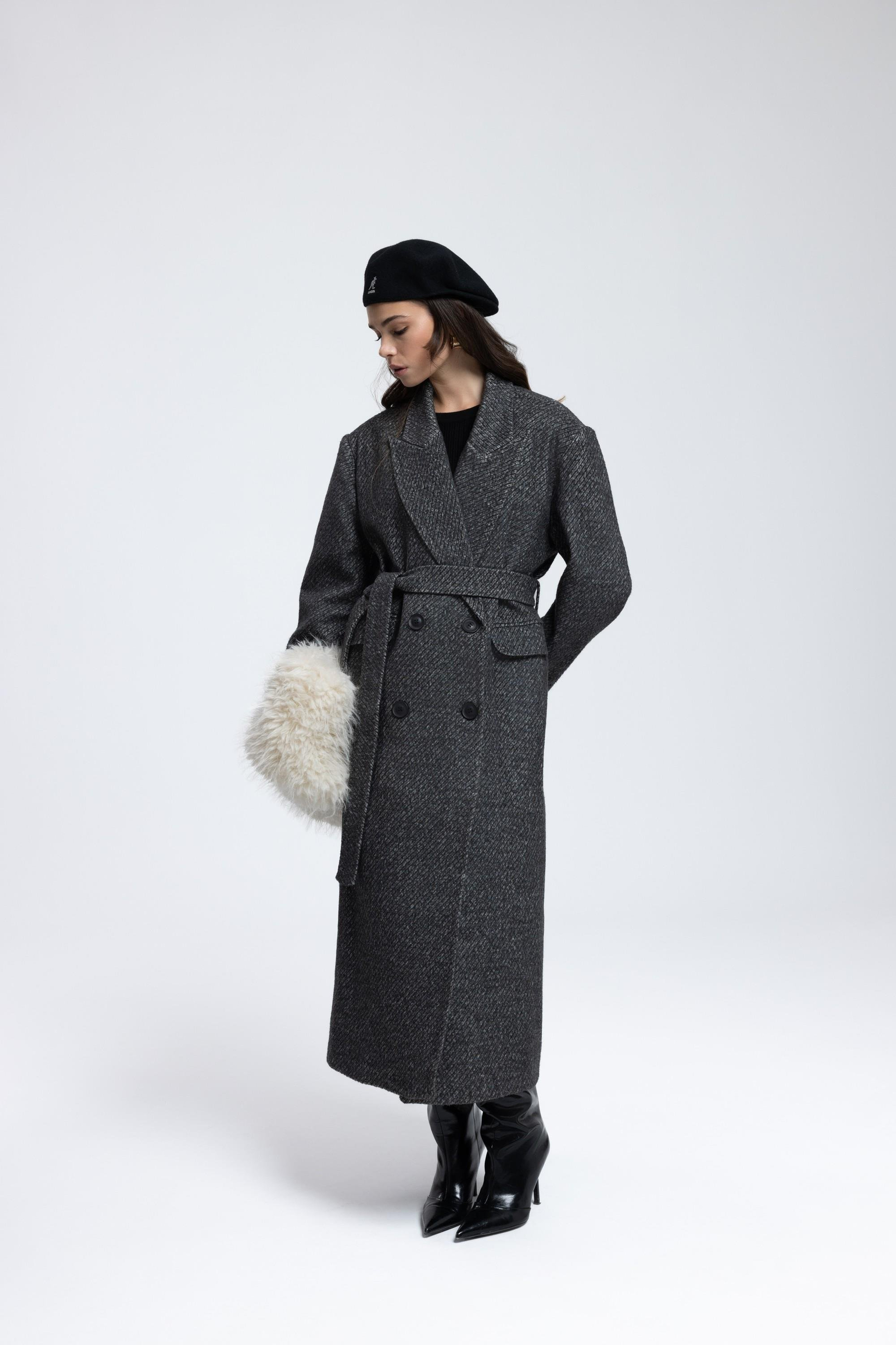 Naarden Charcoal Long Coat
