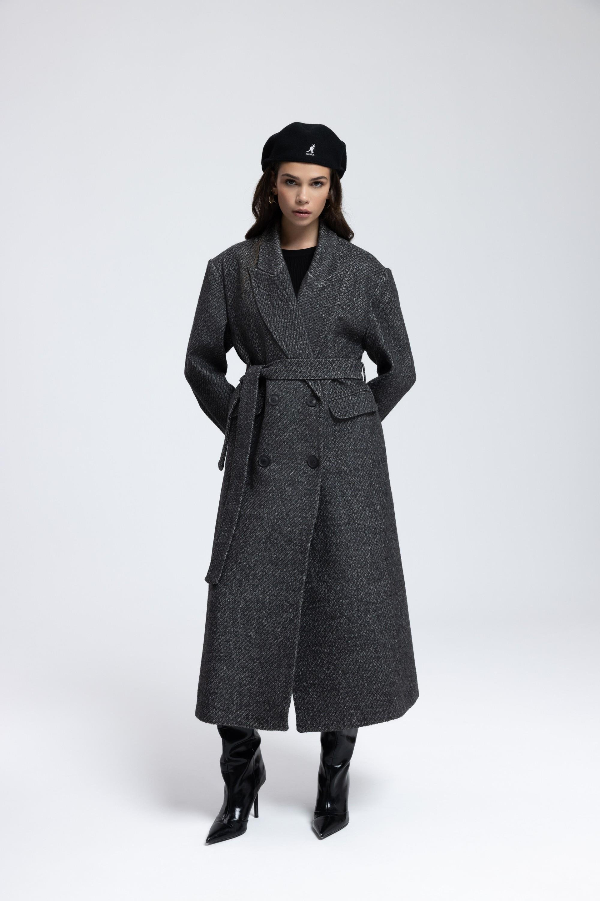 Naarden Charcoal Long Coat