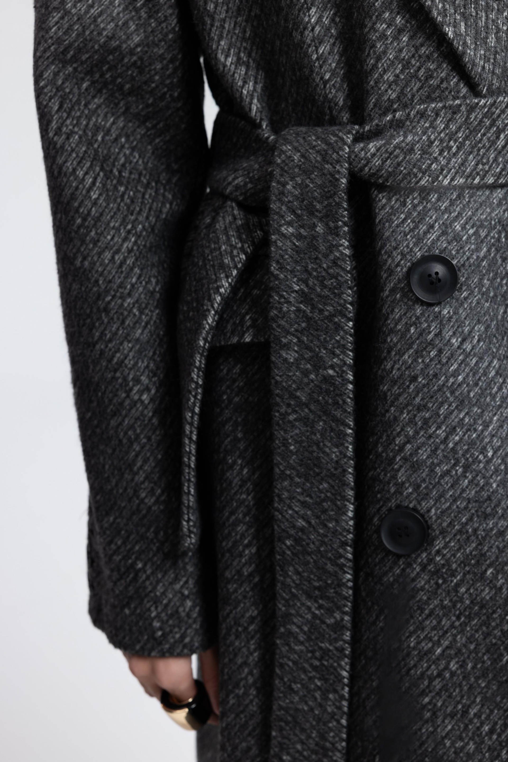 Naarden Charcoal Long Coat