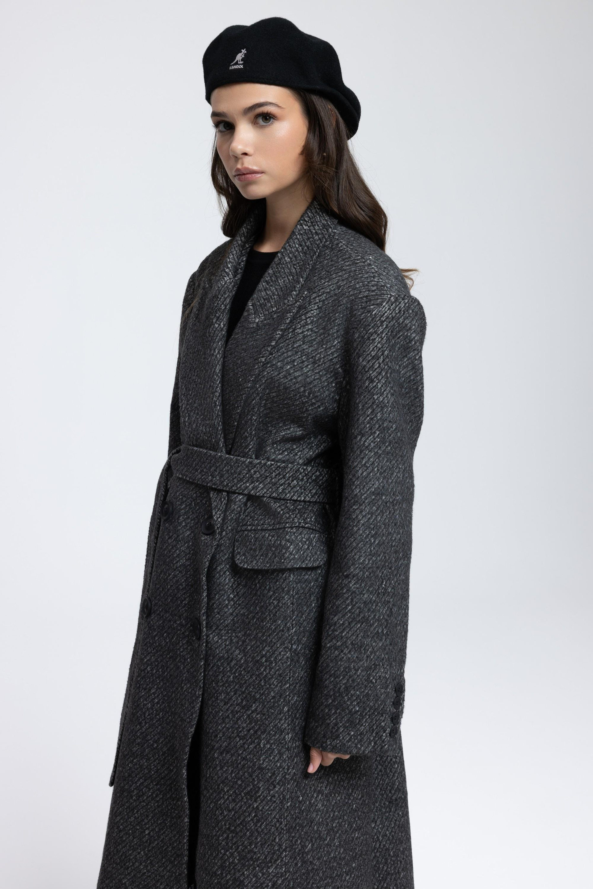 Naarden Charcoal Long Coat