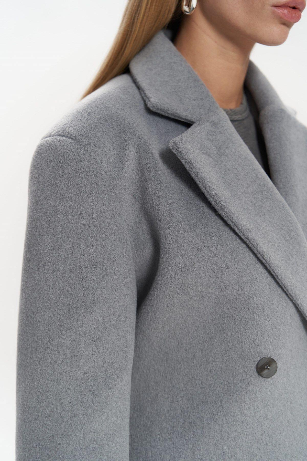 Naica Gri Belden Oturmalı Blazer