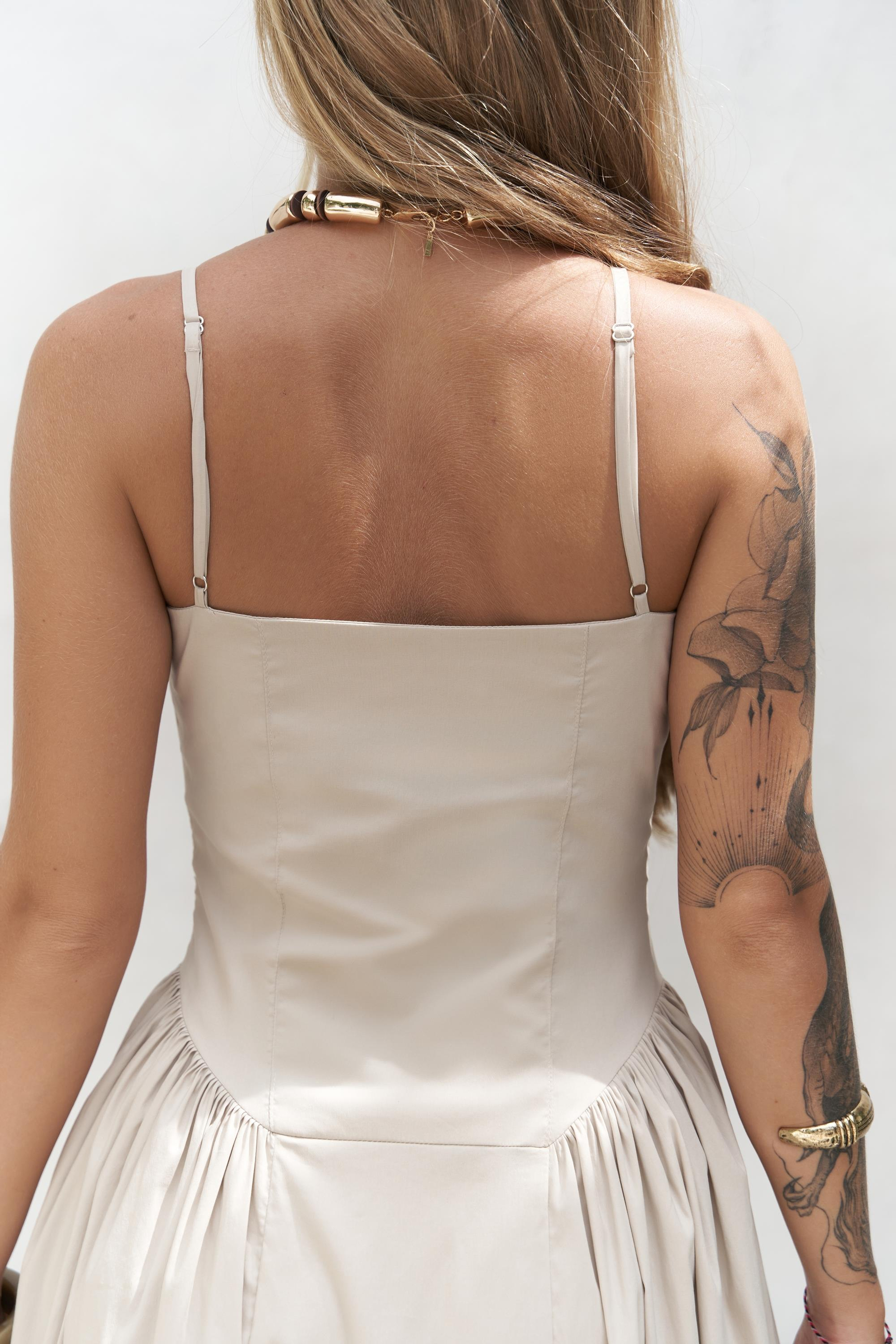 Narissa Askılı Midi Taş Elbise