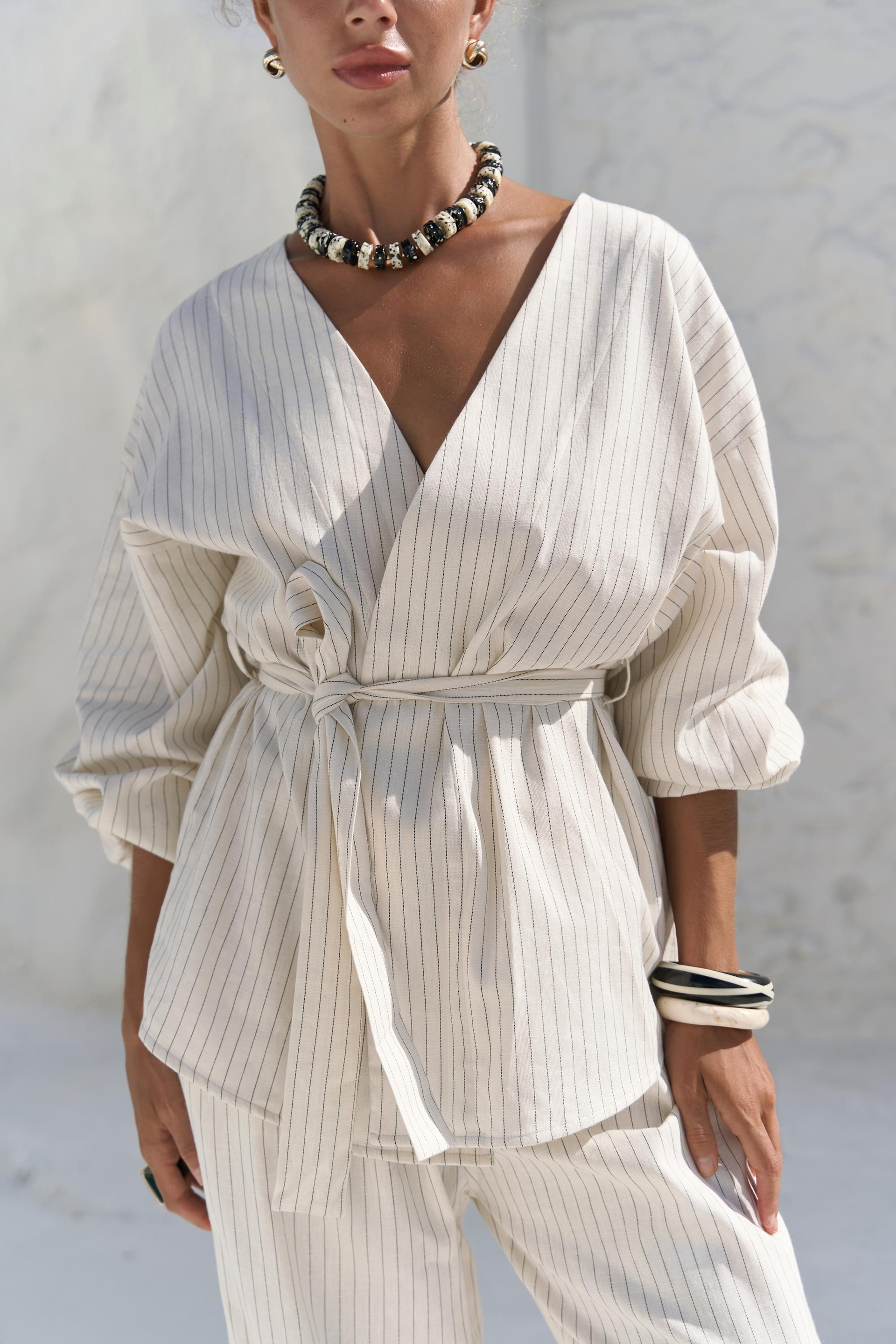 Neva Bej Kimono Pantolon Takım