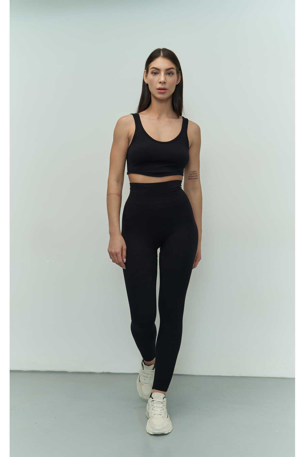Mai Collection Niko Black Corduroy Crop
