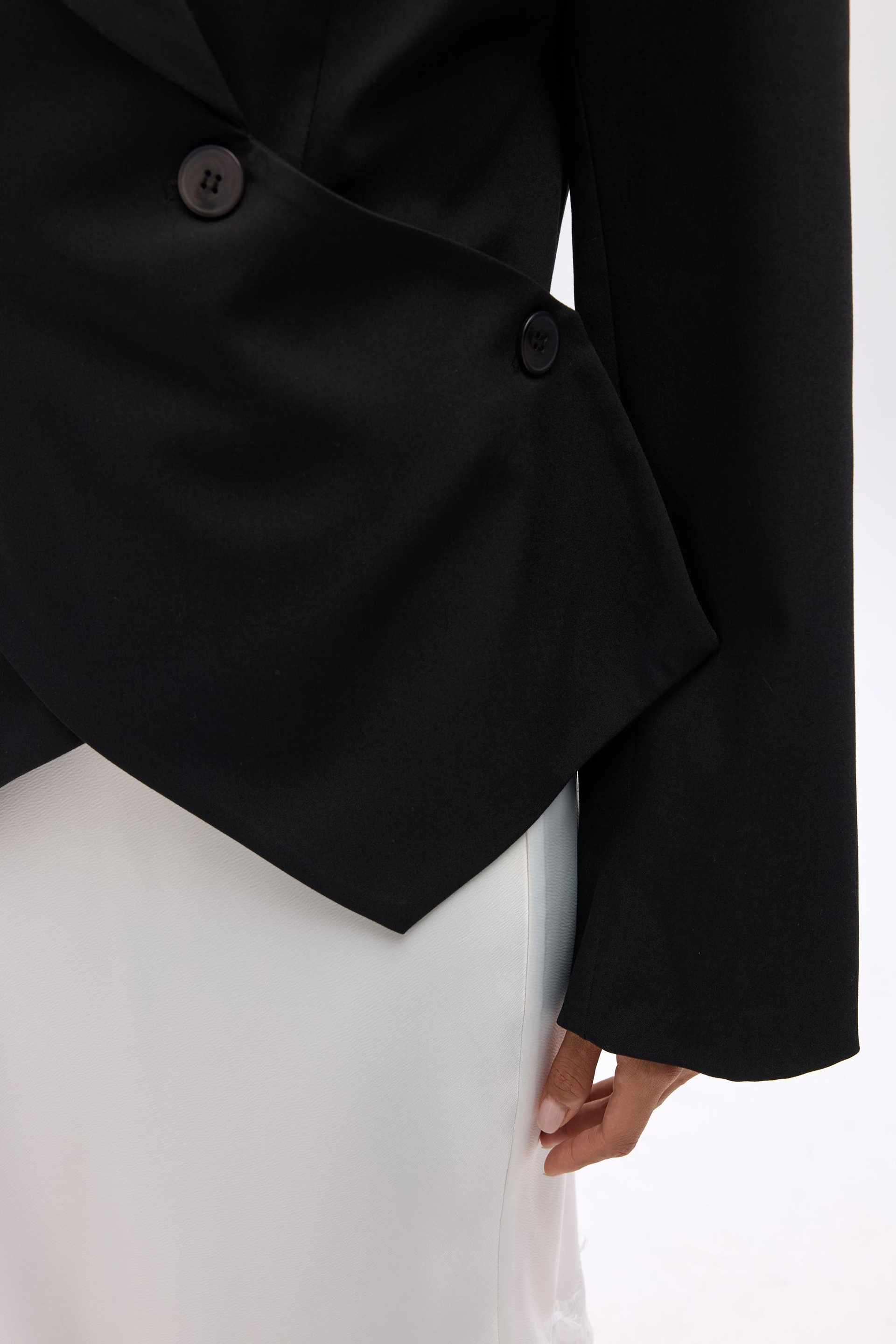 Norbury Triangle Detail Black Blazer
