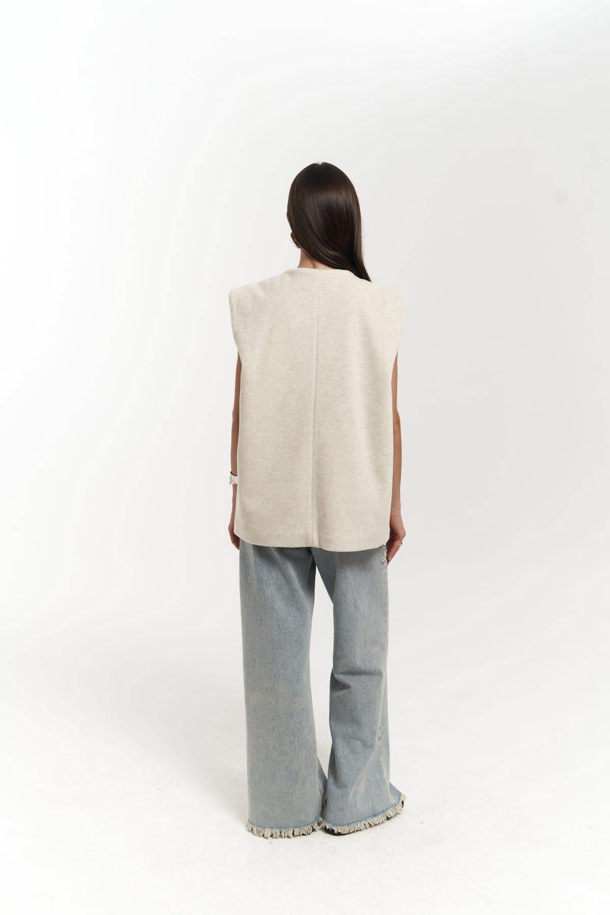 Notte Beige Loose Cardigan 