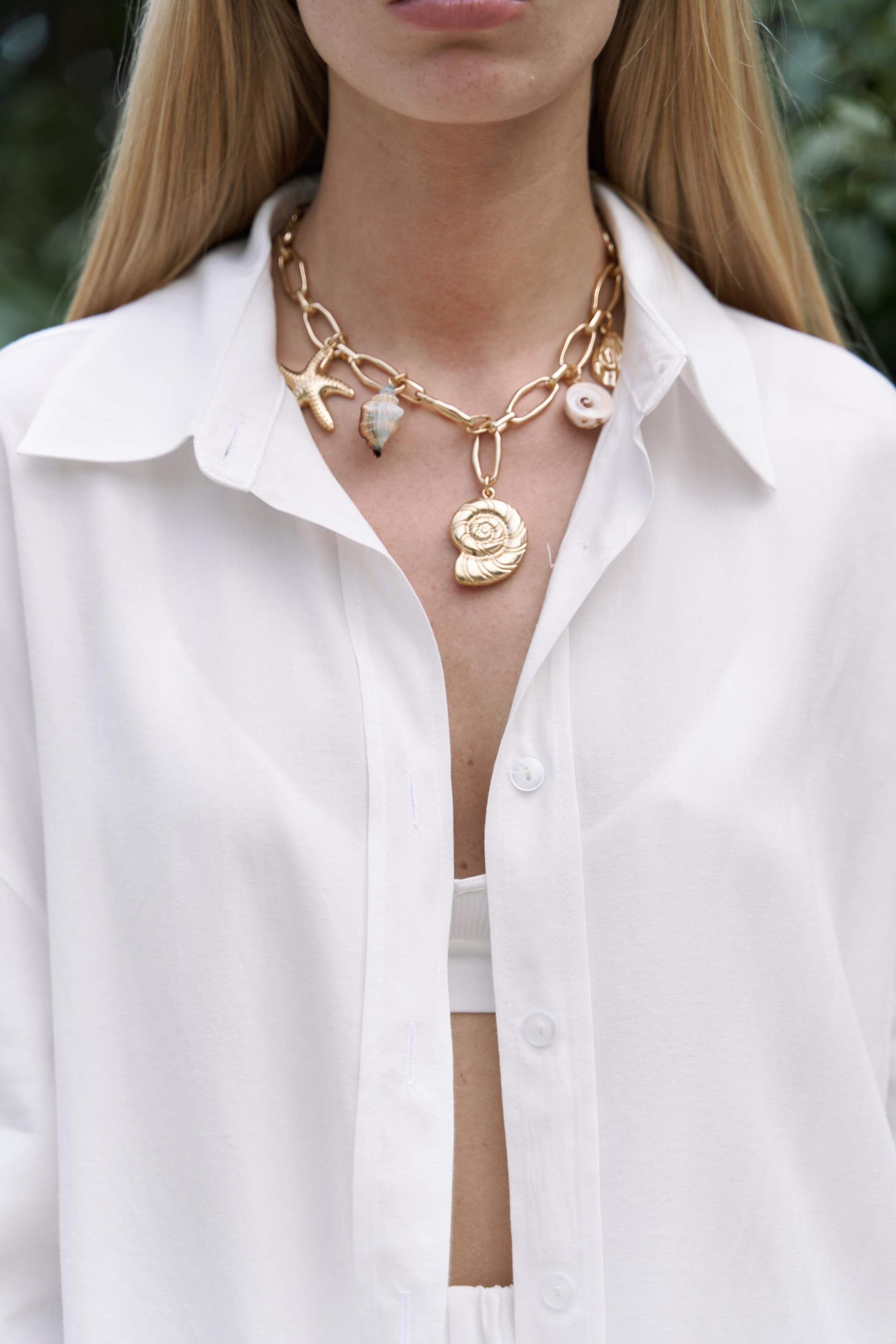 Nunzia Arka Detaylı Ekru Oversize Gömlek Pantolon Takım