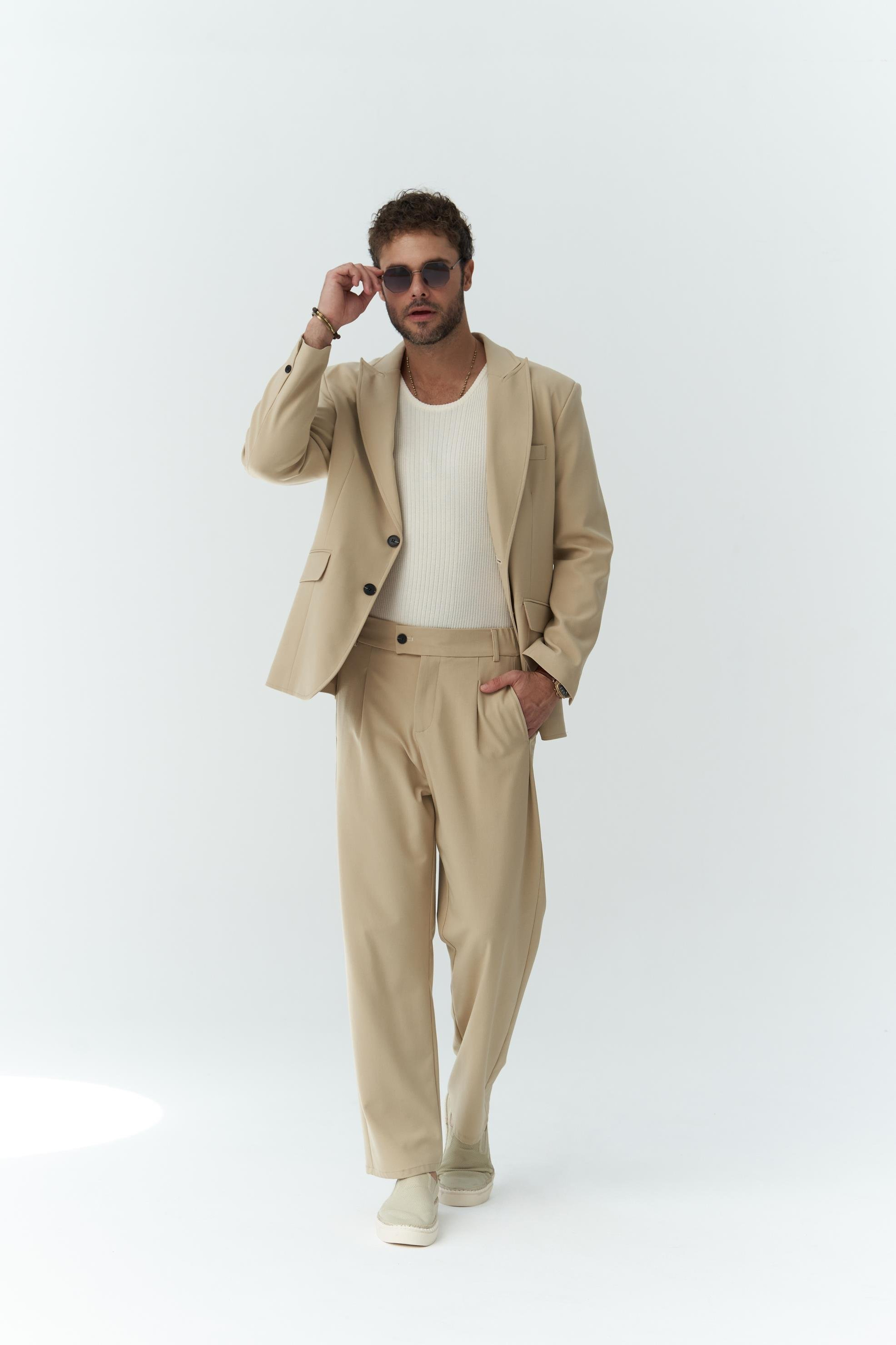 Orlando Men's Beige Suit
