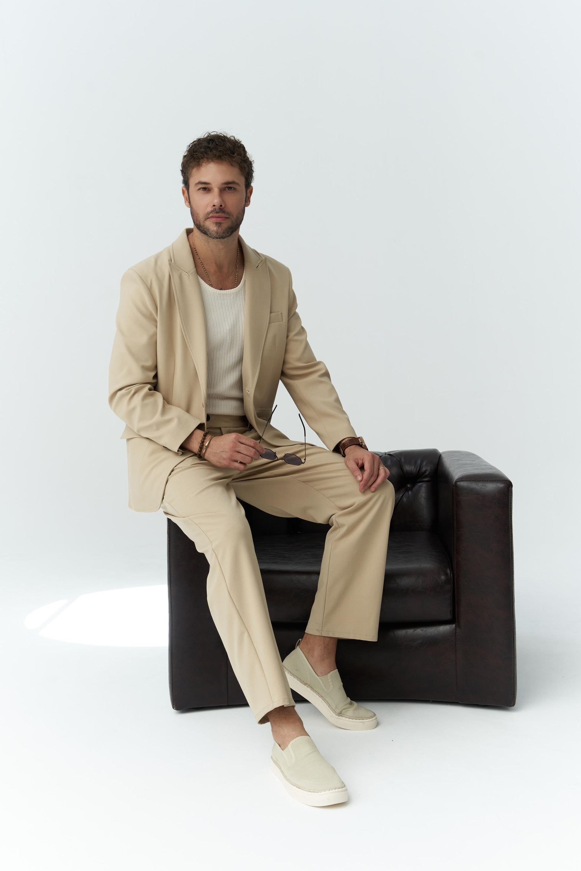 Orlando Men's Beige Suit
