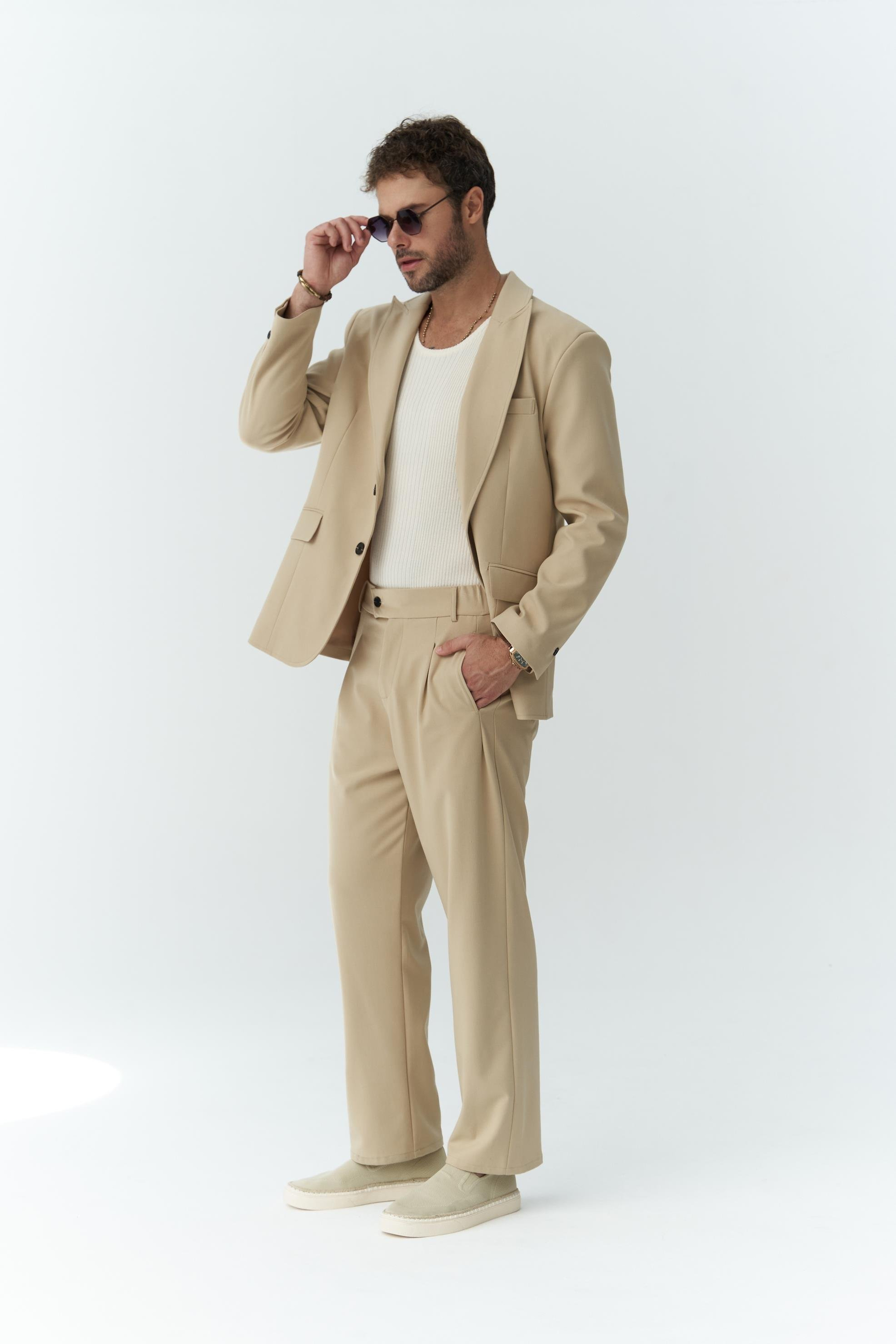 Orlando Men's Beige Suit