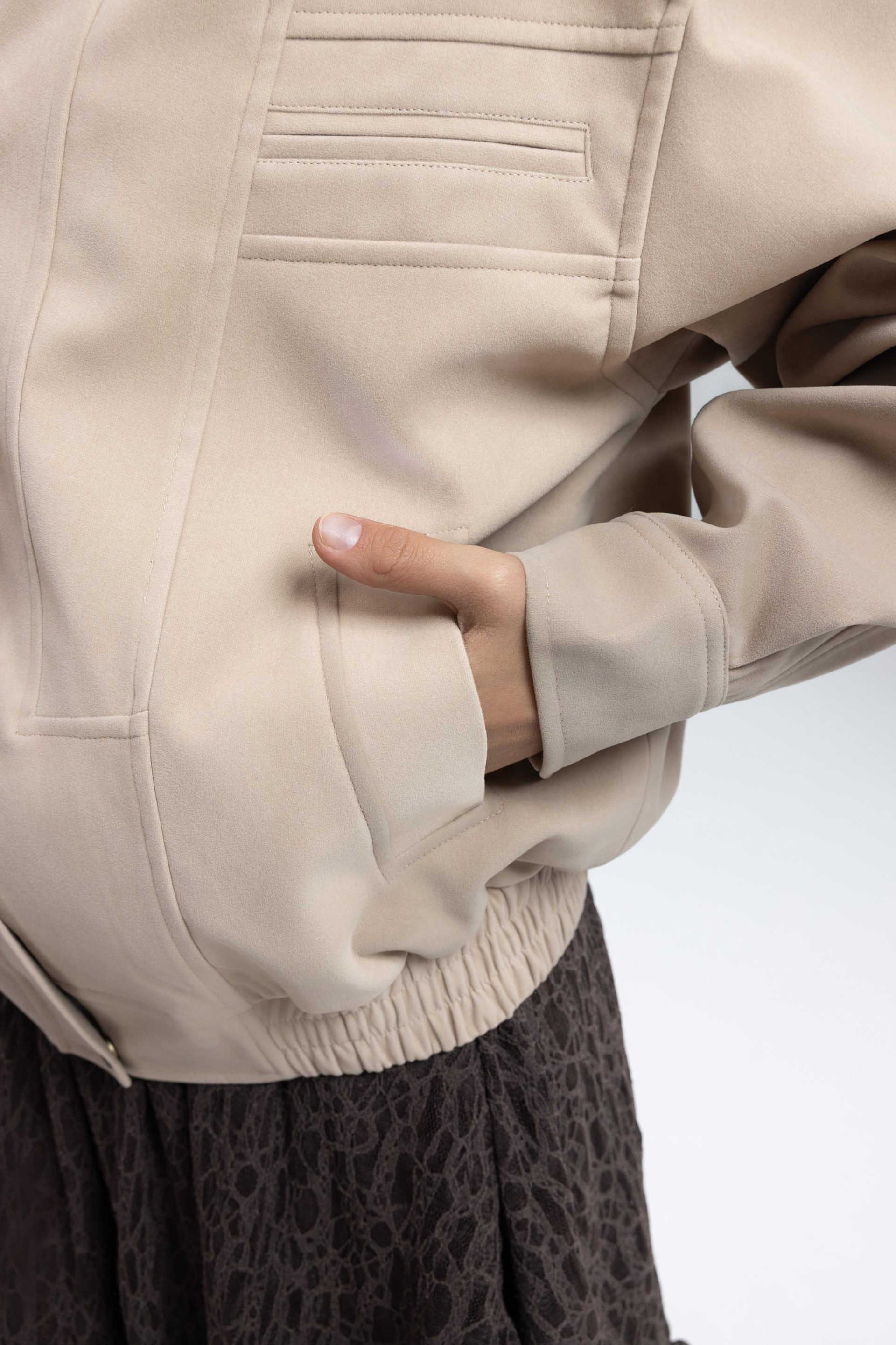 Osea Unısex Bej Bomber Ceket