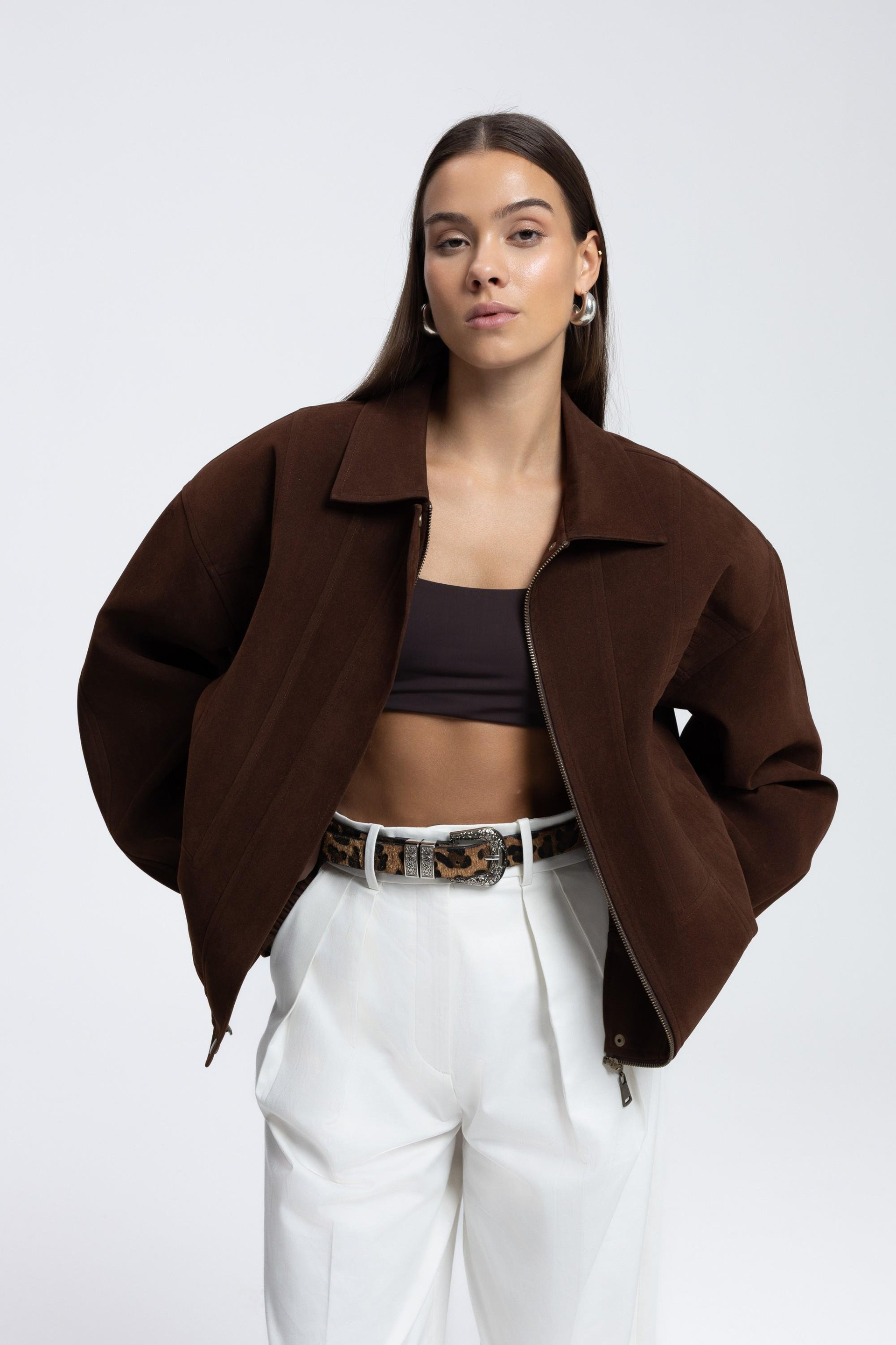 Osea Unisex Kahve Bomber Ceket