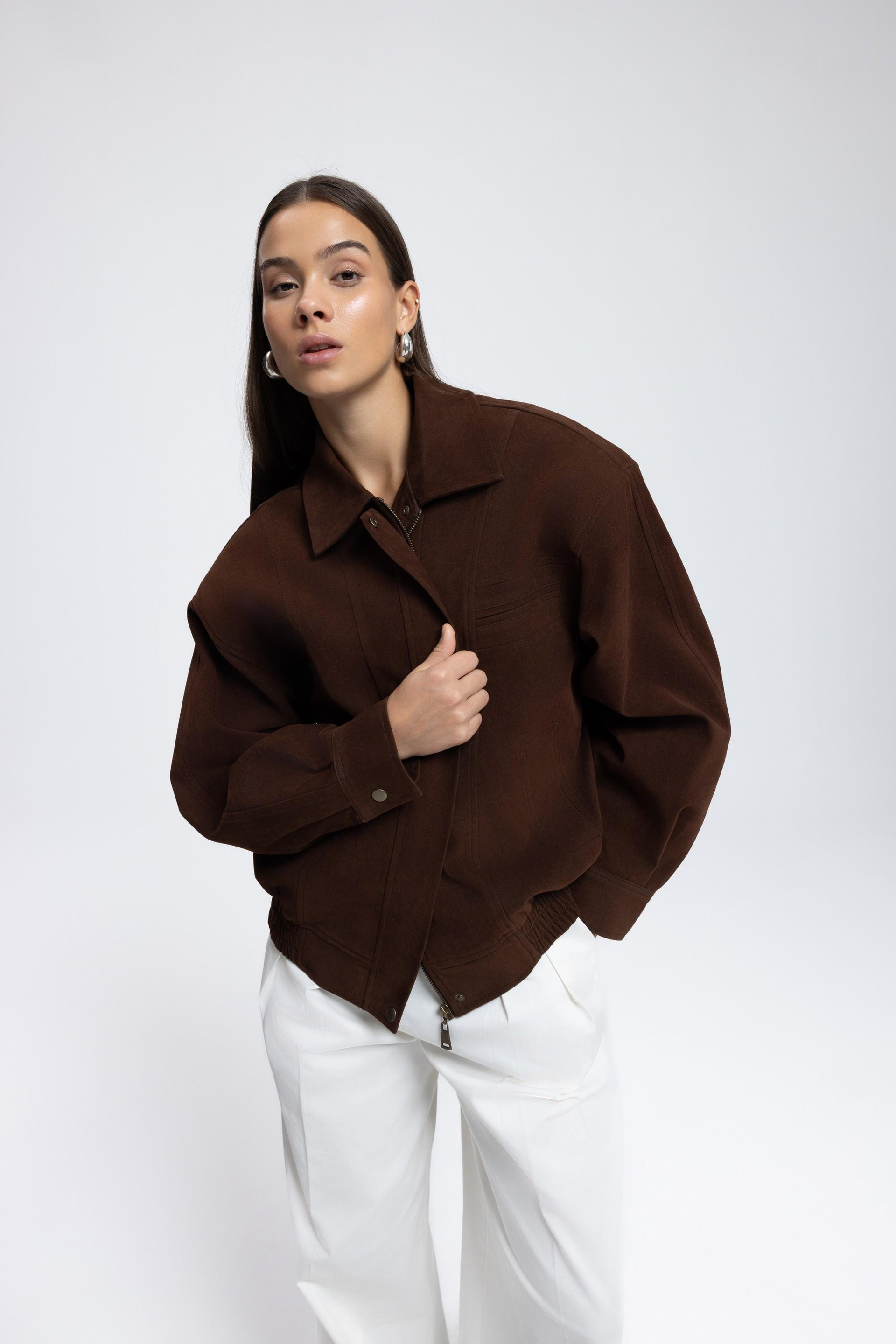 Osea Unisex Kahve Bomber Ceket