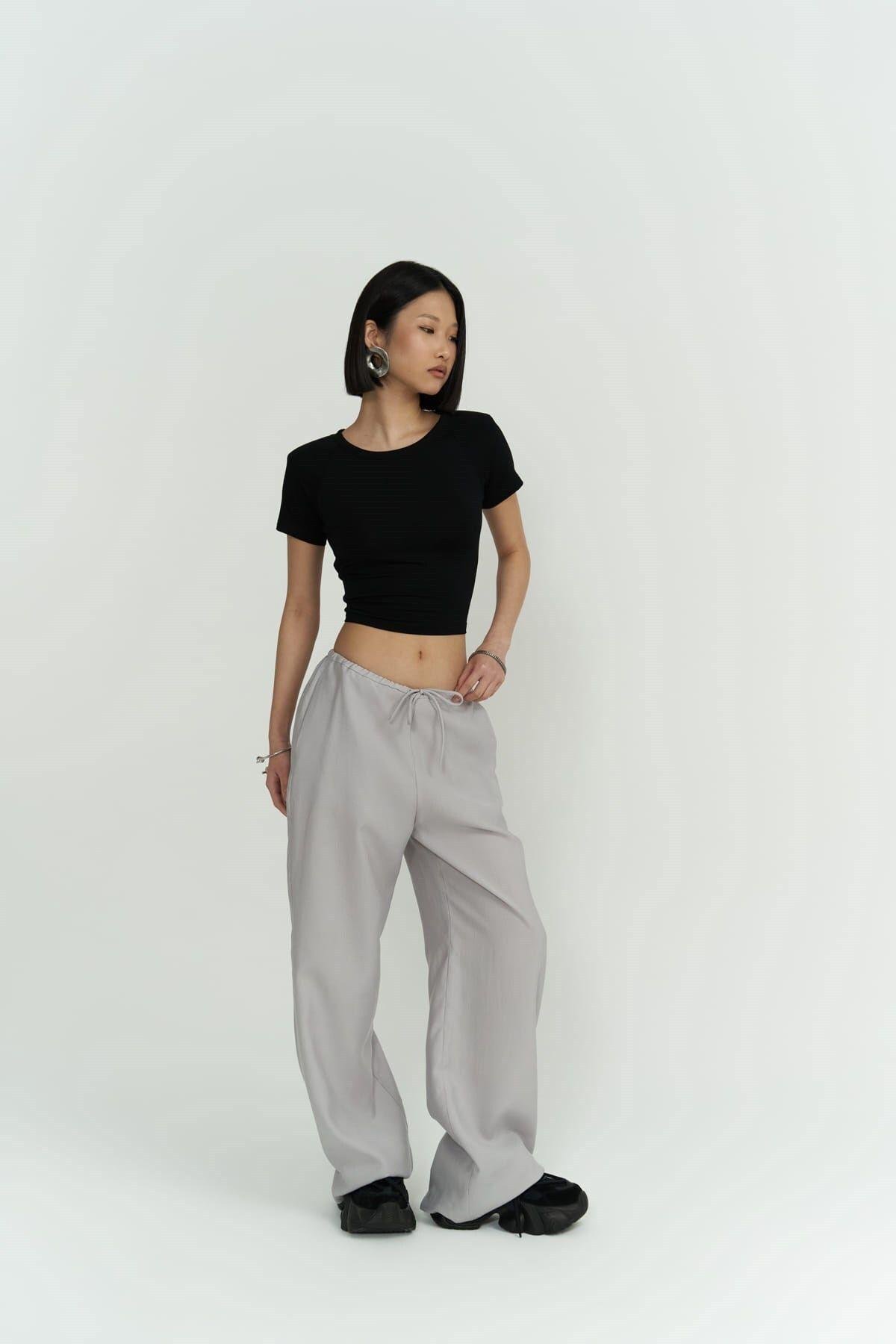 Paris Gray Basic Pants