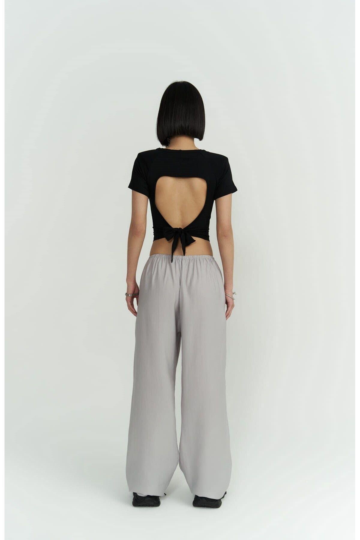 Paris Gray Basic Pants