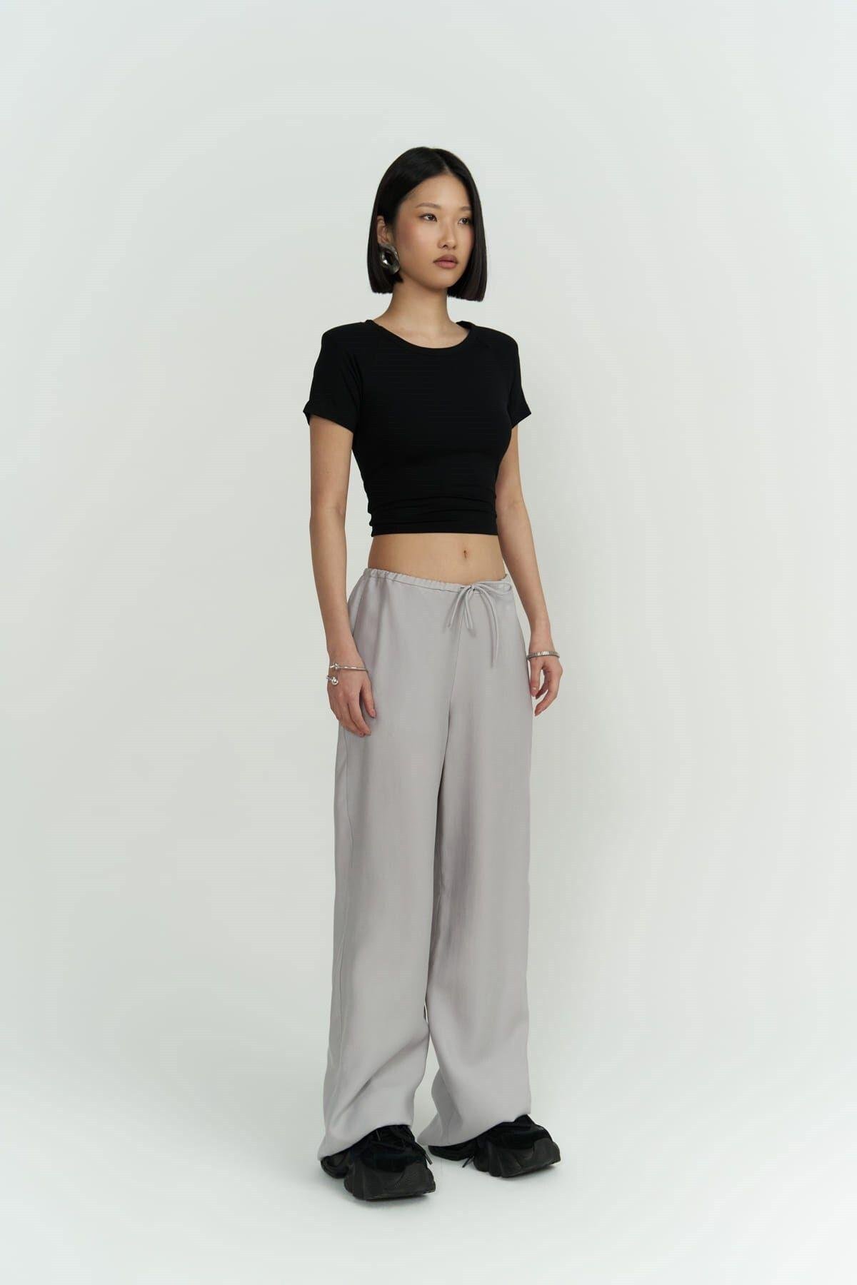 Paris Gray Basic Pants