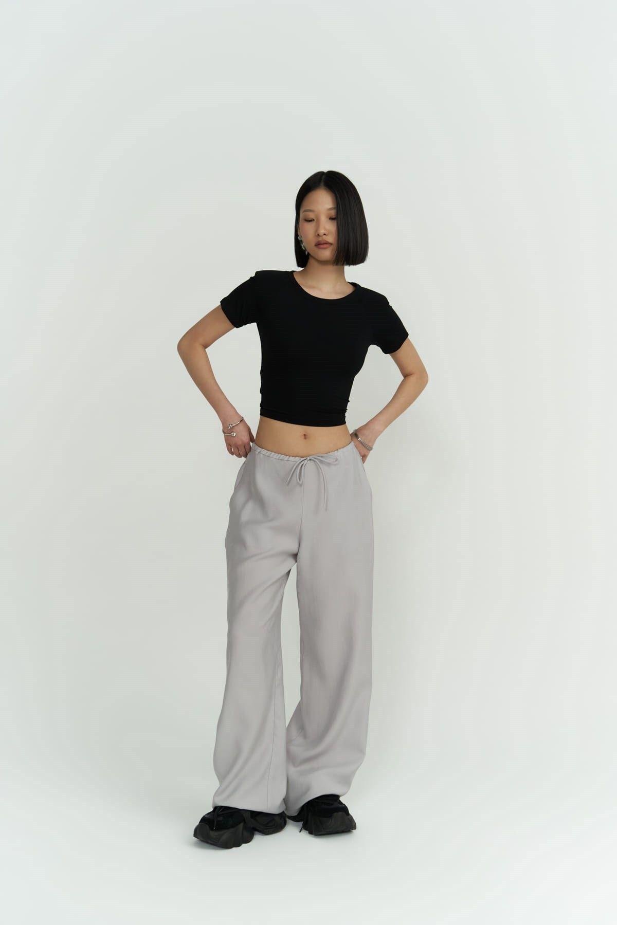 Paris Gray Basic Pants