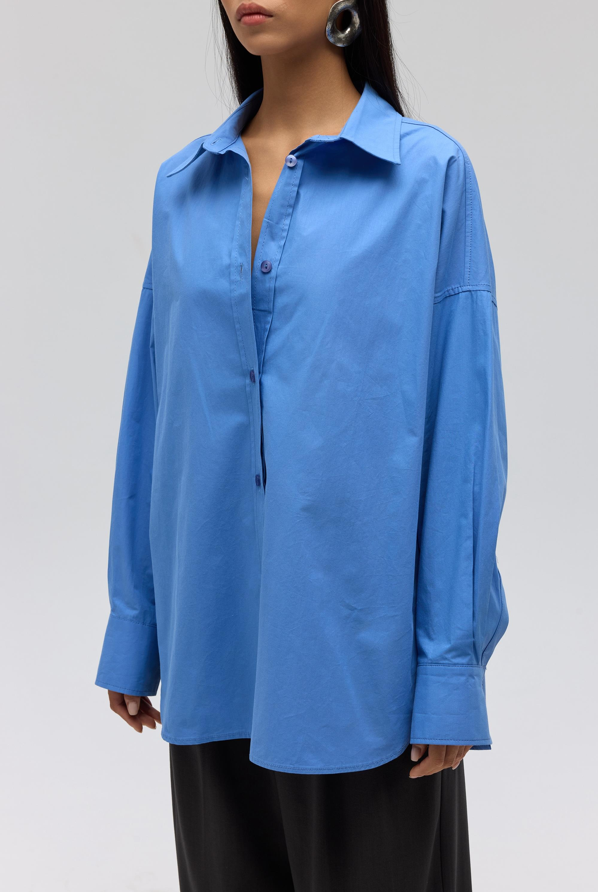 Phoebe Oversized Blue Shirt