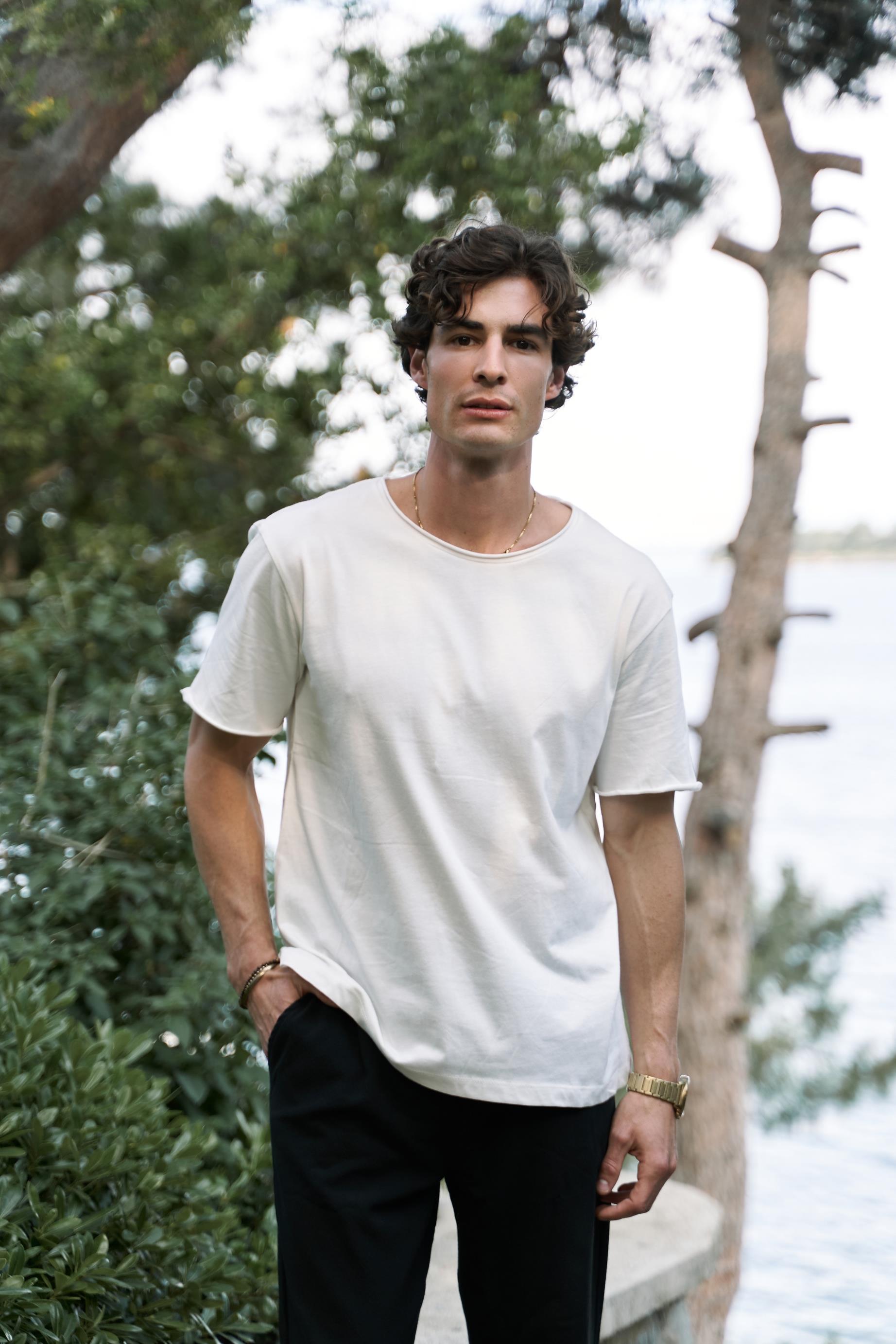 Pierce Men's Ecru T-Shirt