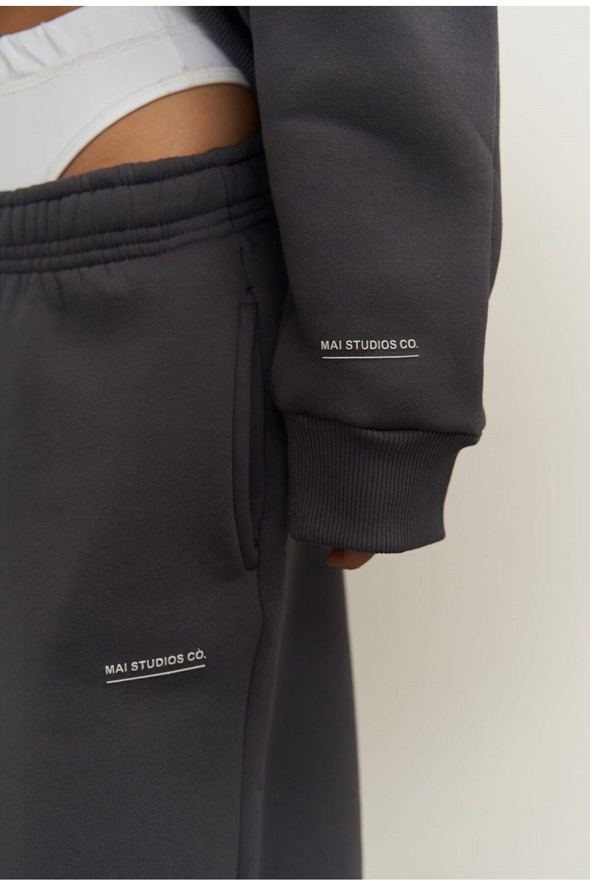 Polo Yaka Antrasit Eşofman Takım