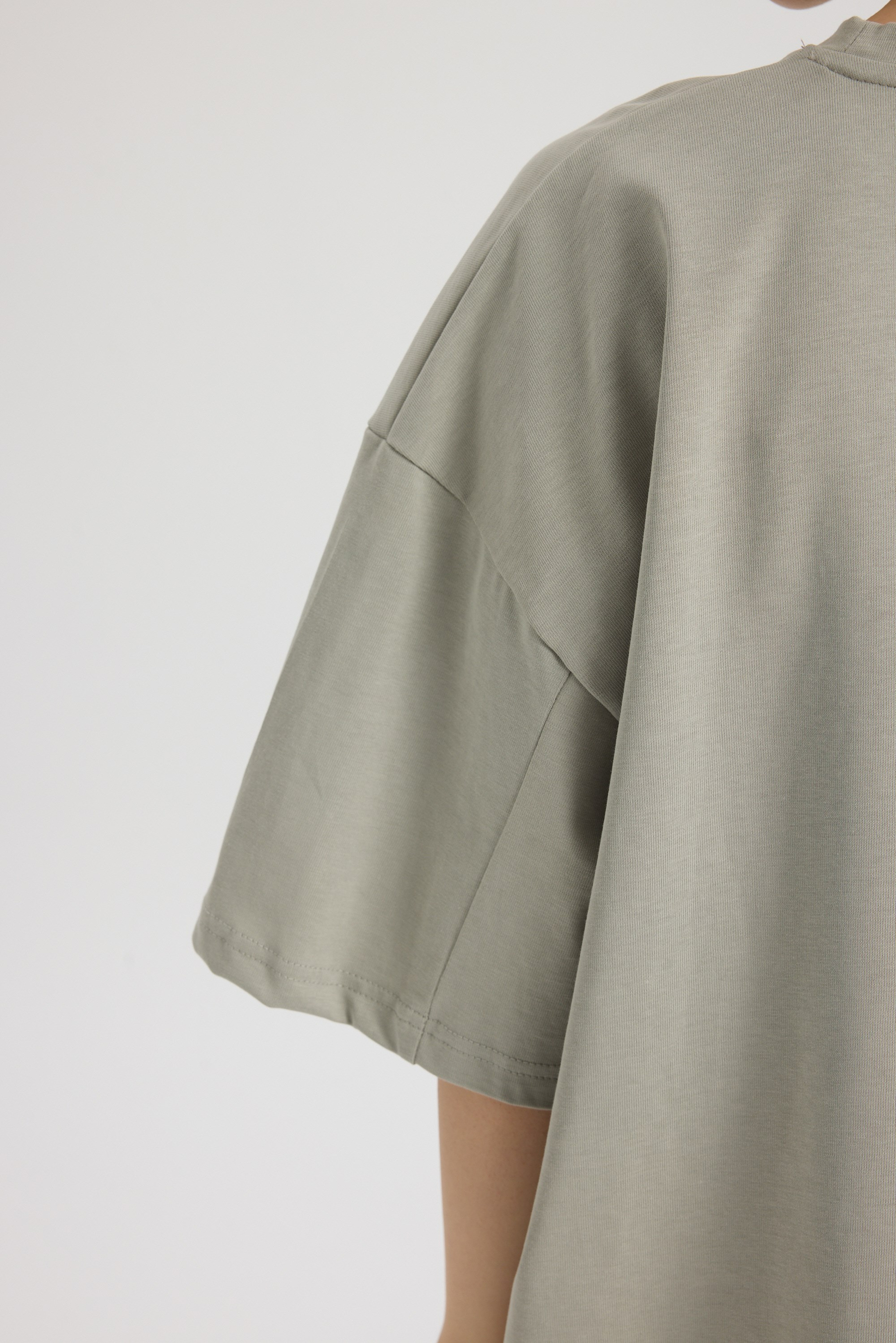 Pomelo Oversize Gri T-Shirt