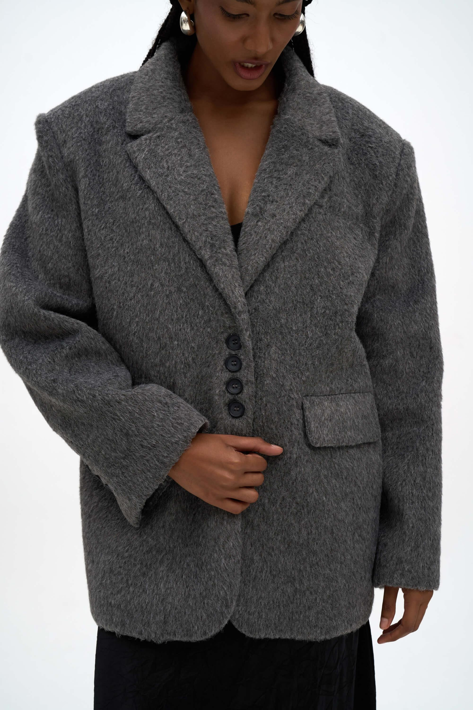 Proenza Charcoal Blazer Jacket