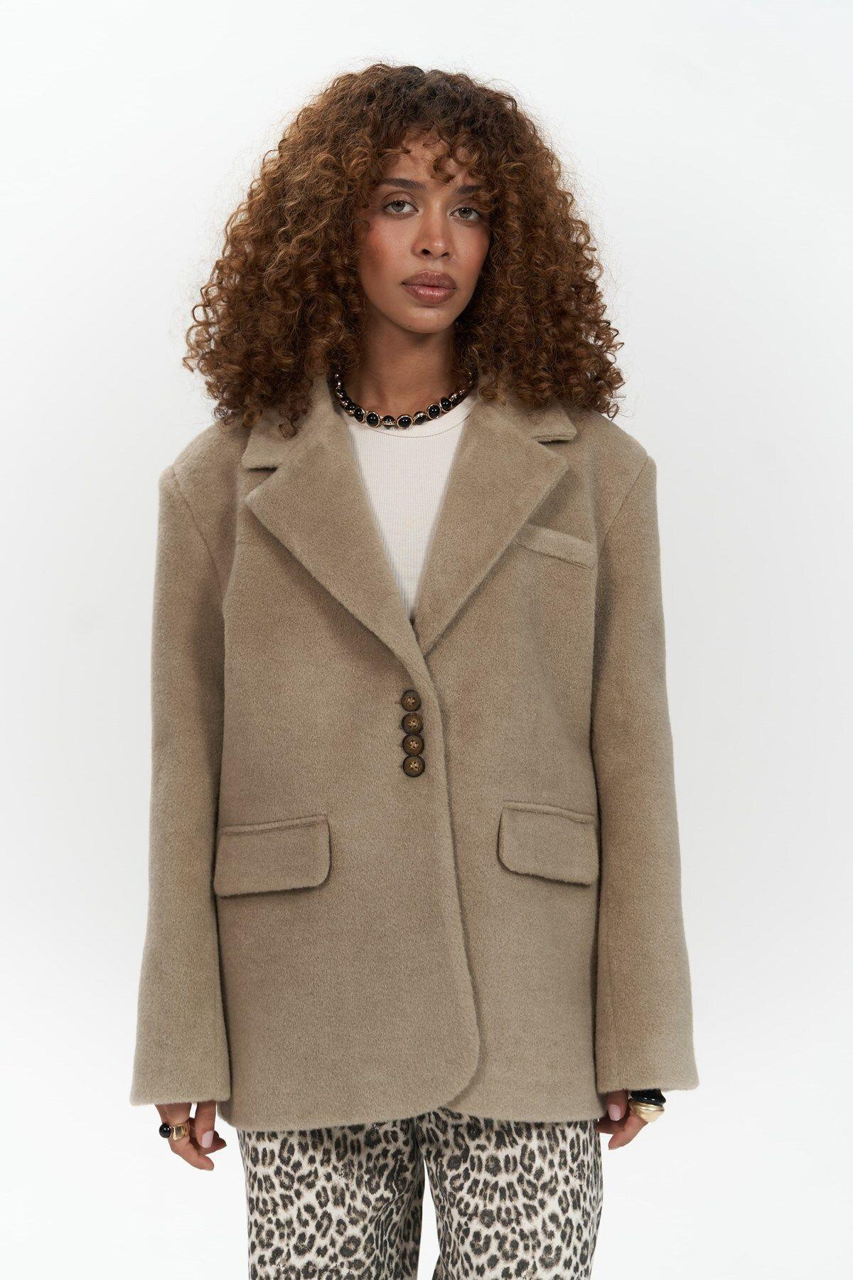 Mai Collection Proenza Light Brown Blazer