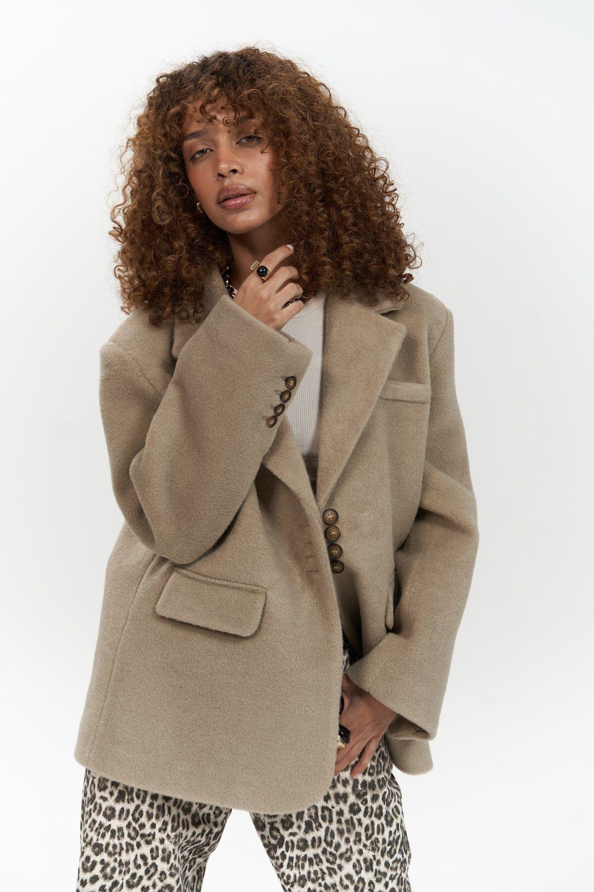 Mai Collection Proenza Light Brown Blazer