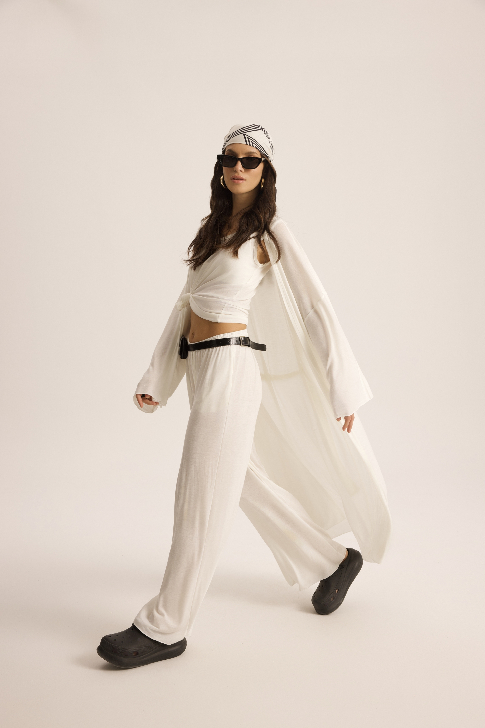 Raina Ekru Kimono Basic Üçlü Takım