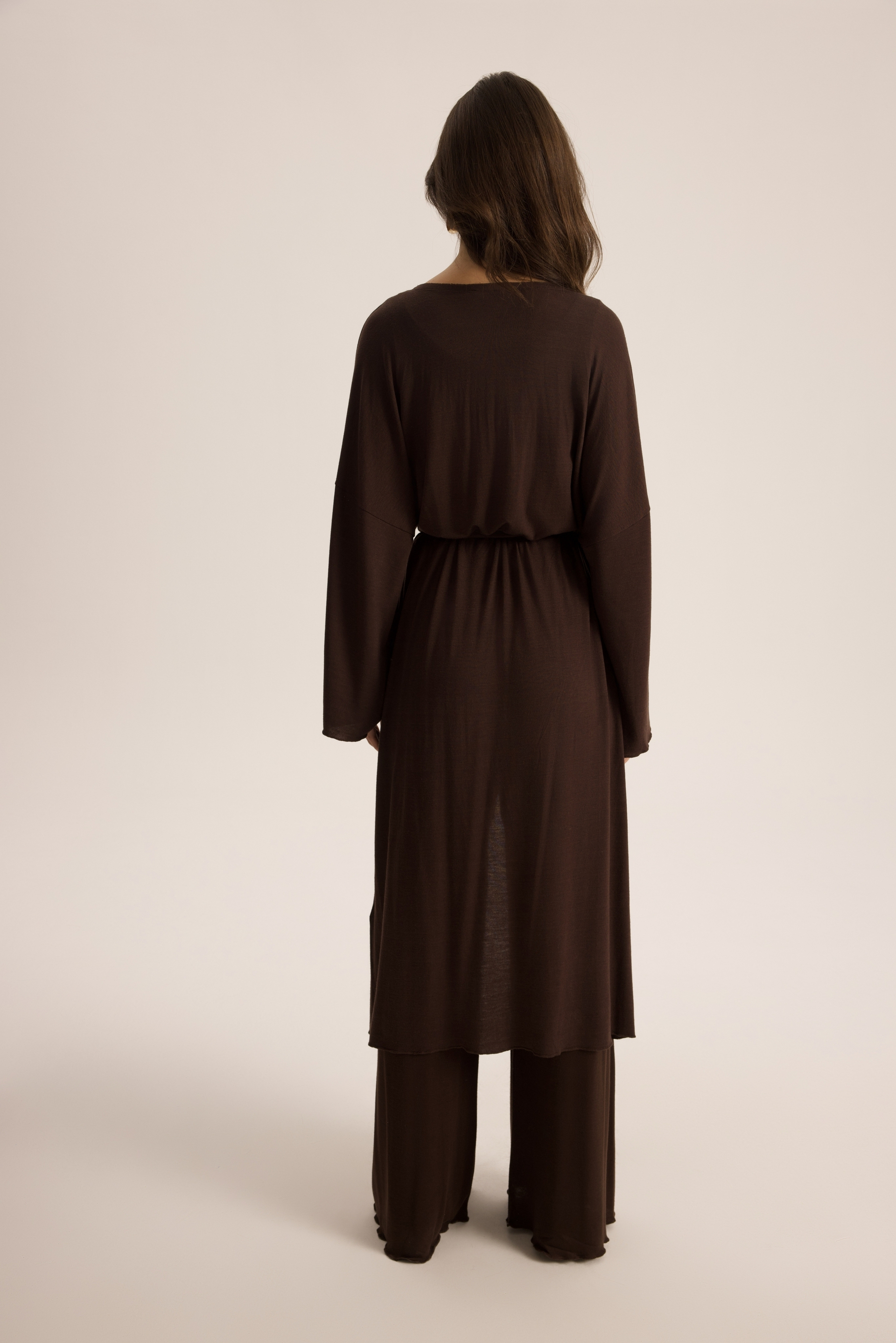 Raina Kahve Kimono Basic Üçlü Takım