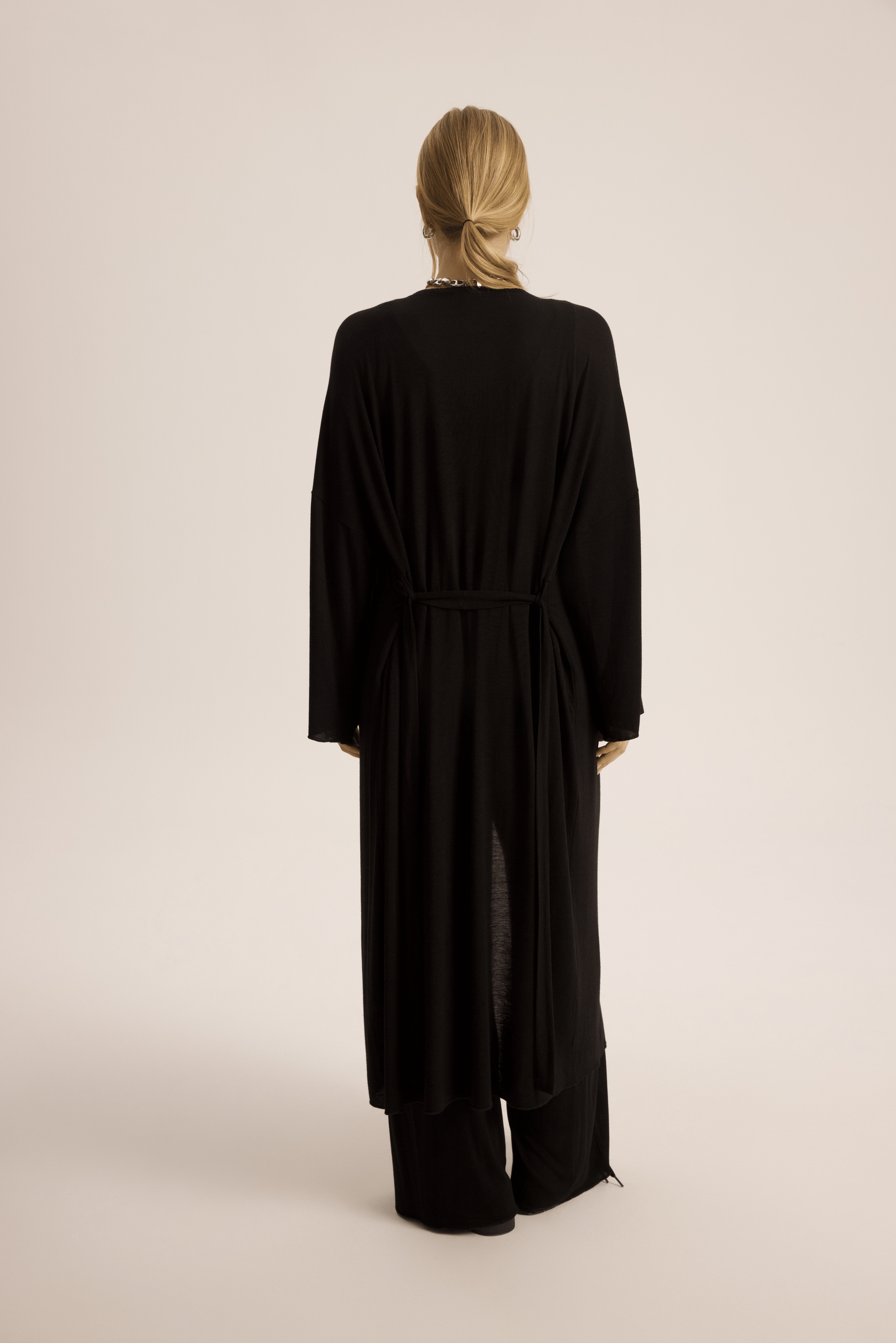 Raina Siyah Kimono Basic Üçlü Takım