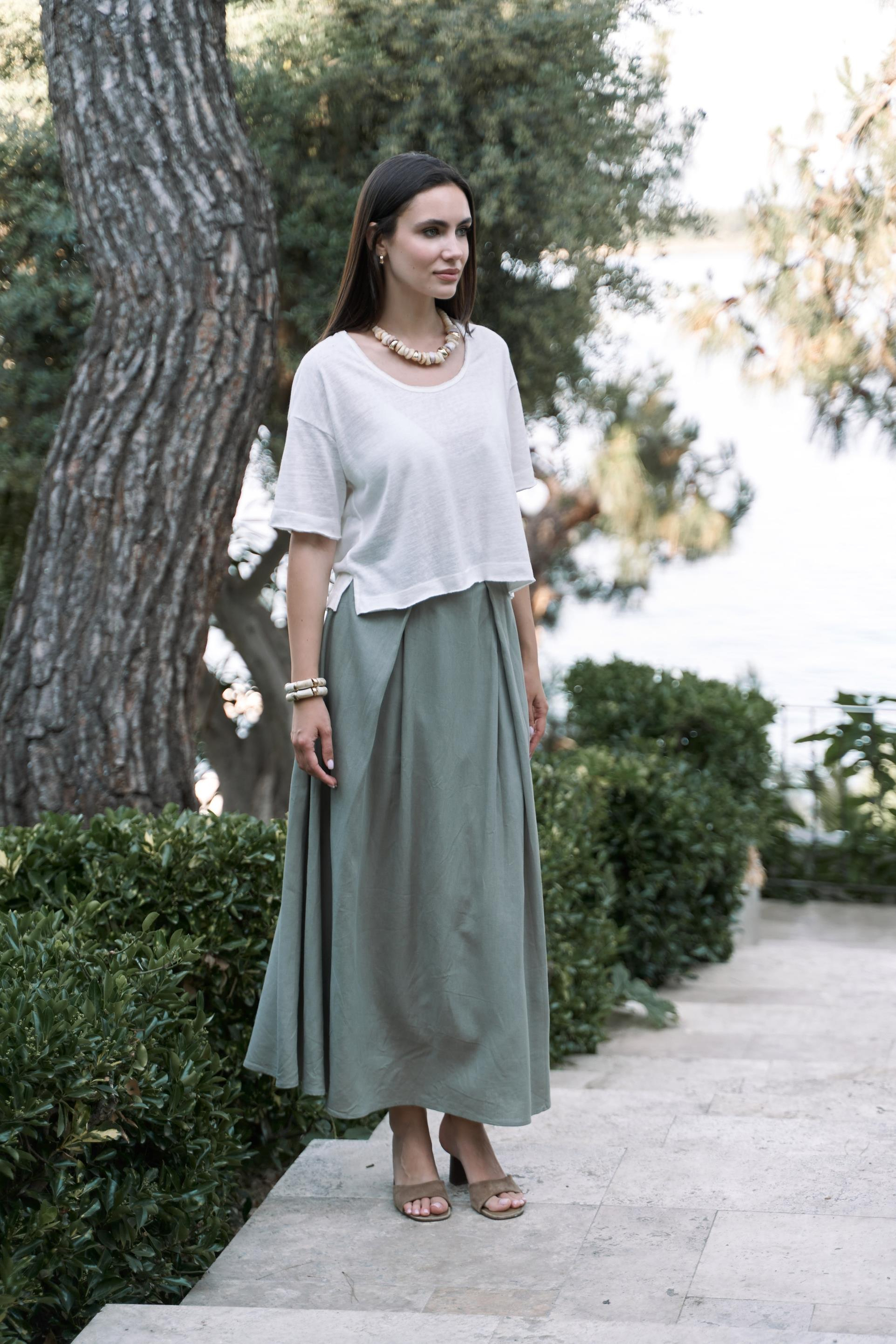 Ripley Yarım Kol Ekru T-Shirt