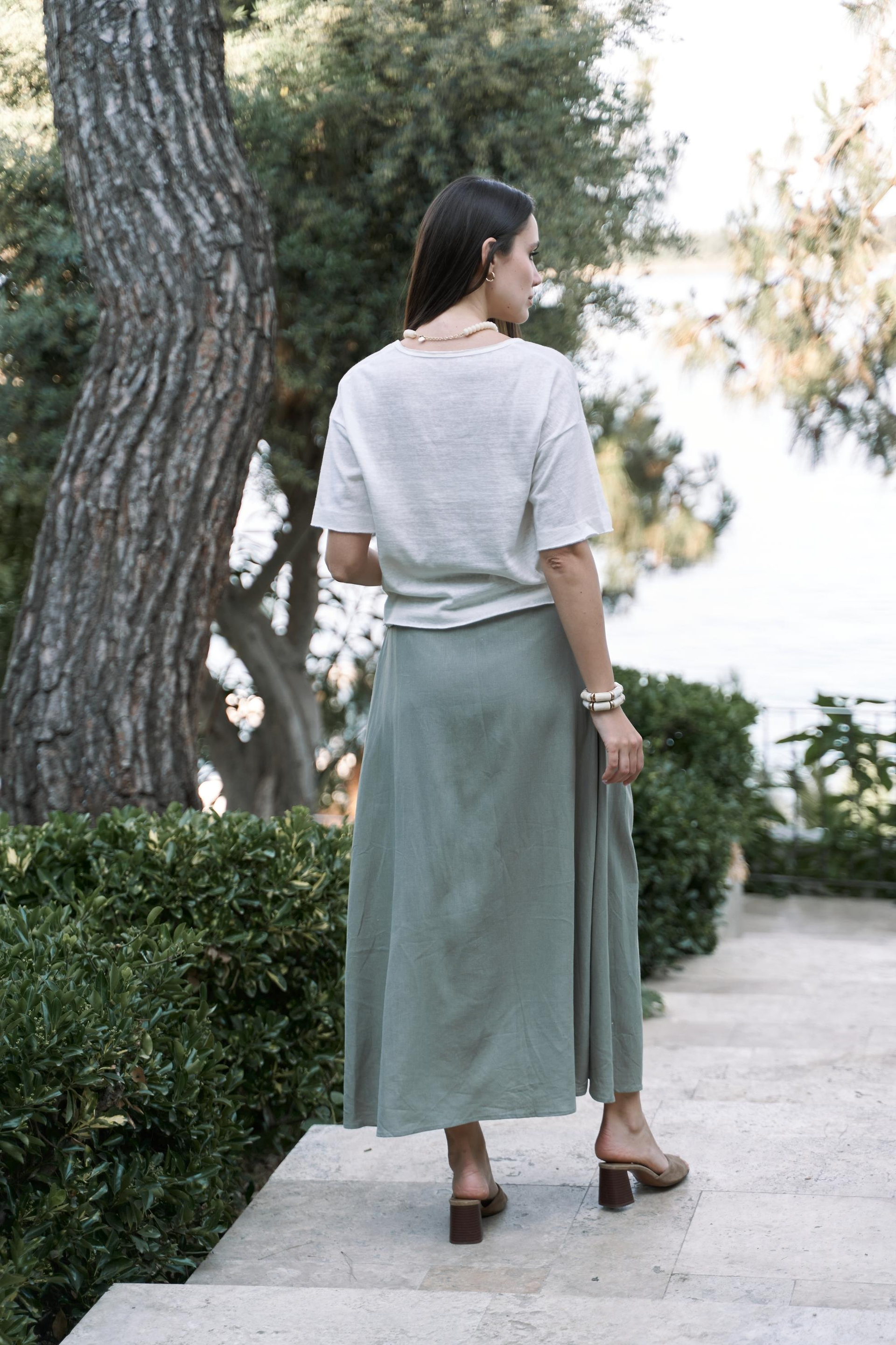 Ripley Yarım Kol Ekru T-Shirt