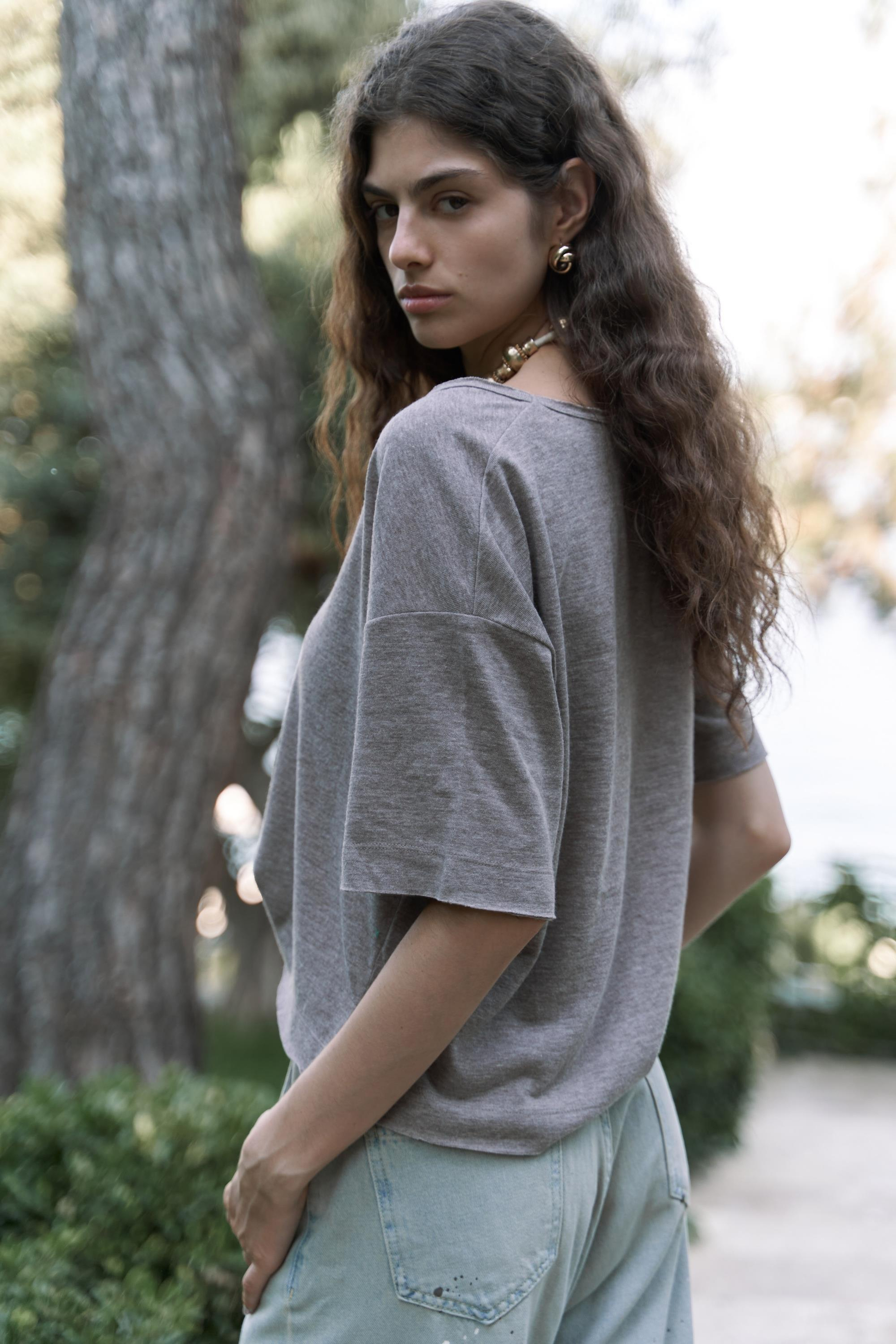 Ripley Yarım Kol Vizon T-Shirt