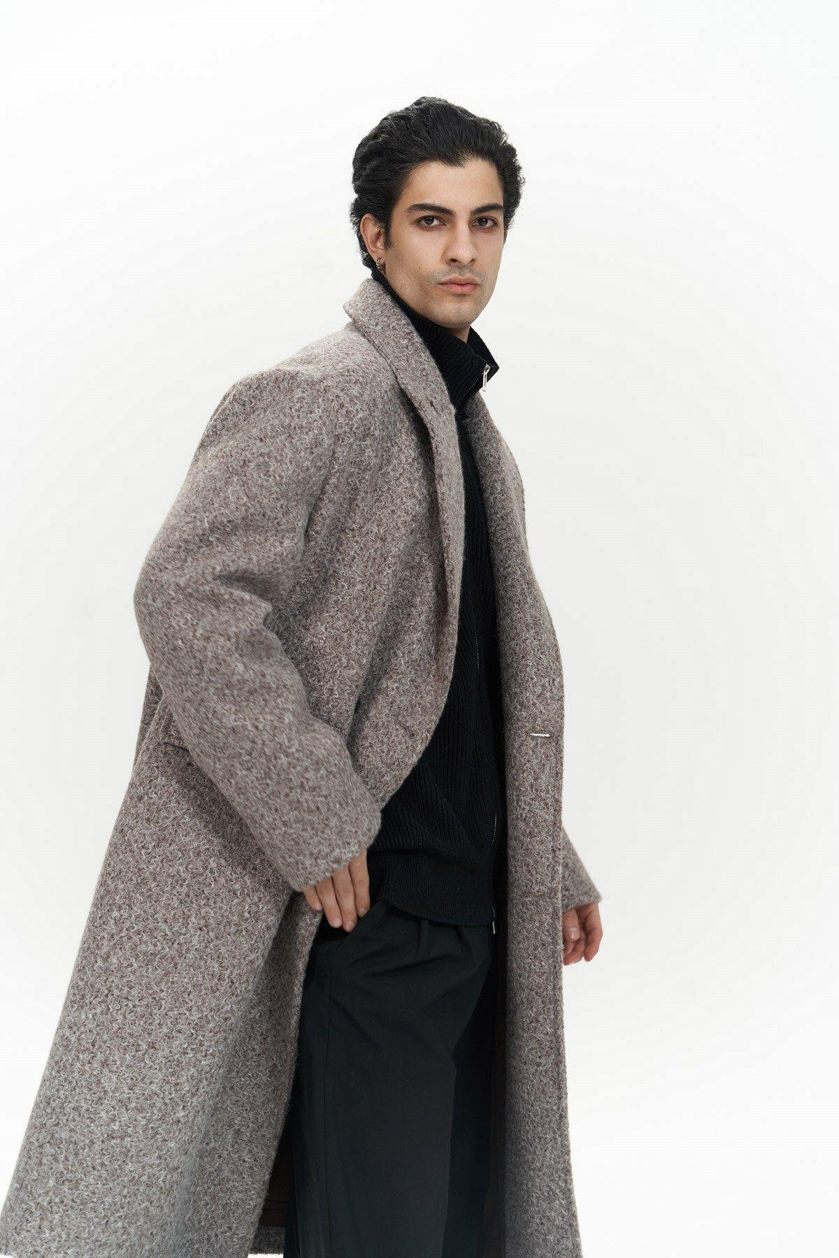 Rodney Men's Brown Long Coat